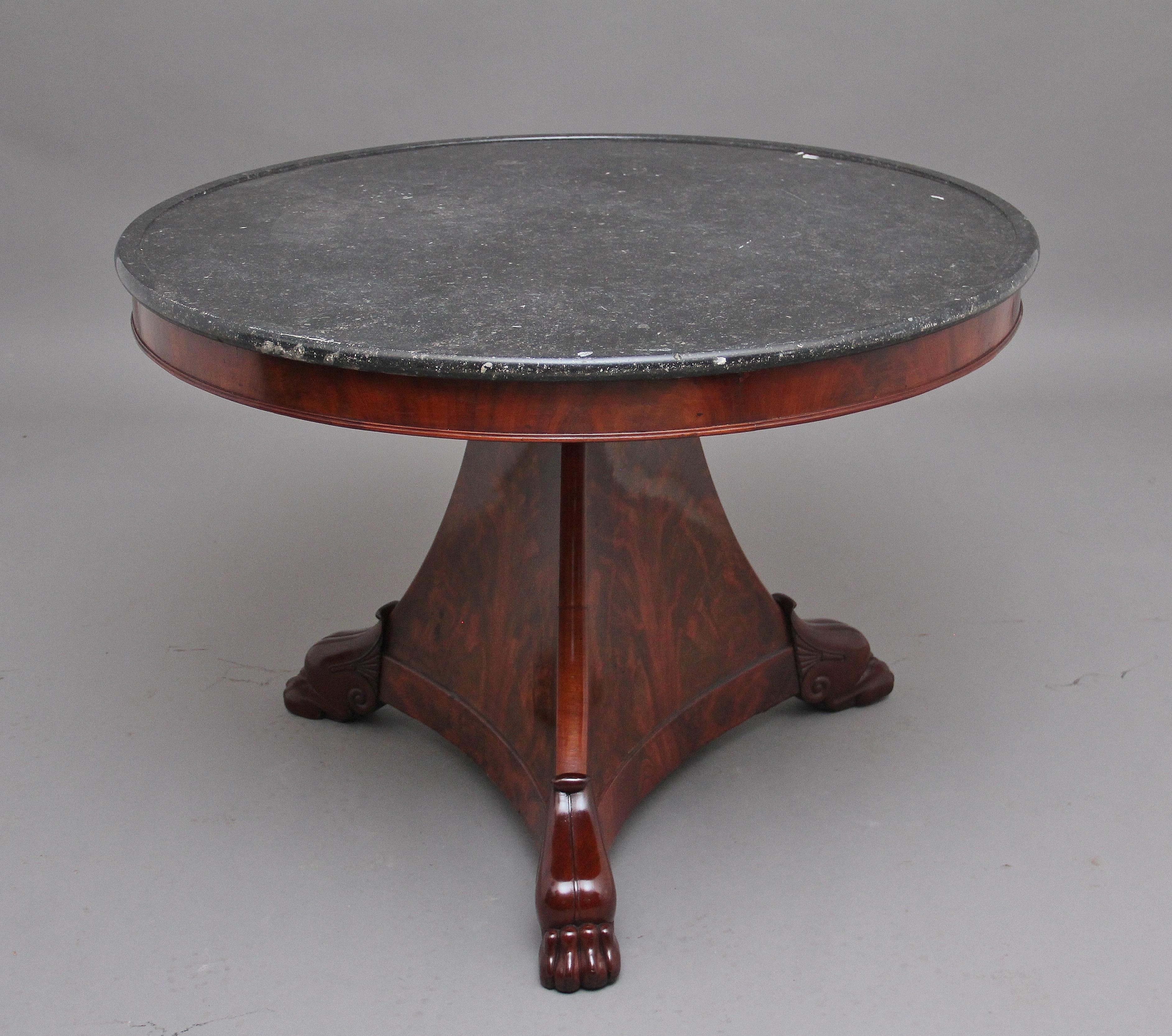 Early 19th Century Mahogany Gueridon Table For Sale 1