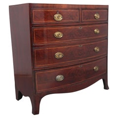Antique Early 19th Century Mahogany Inlaid Chest of Drawers