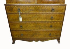 Early 19th Century Mahogany Linen Press by T. Wilson of Great Queen St London