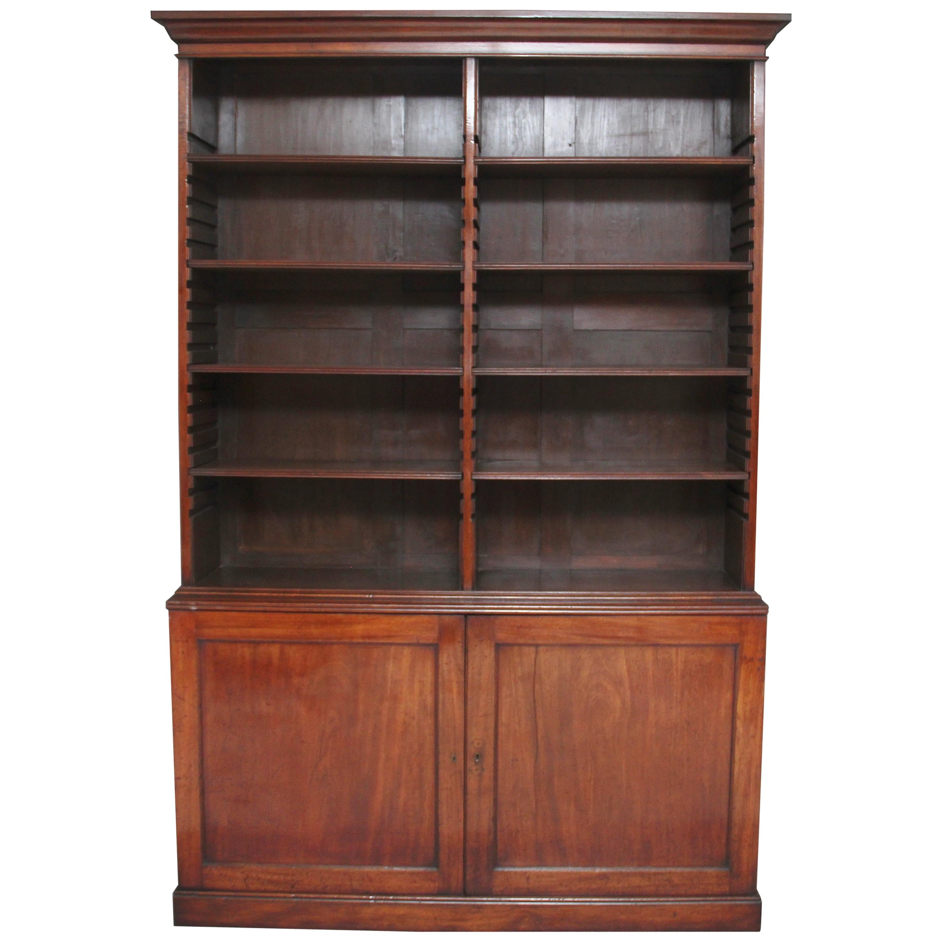 Early 19th Century Mahogany Open Bookcase