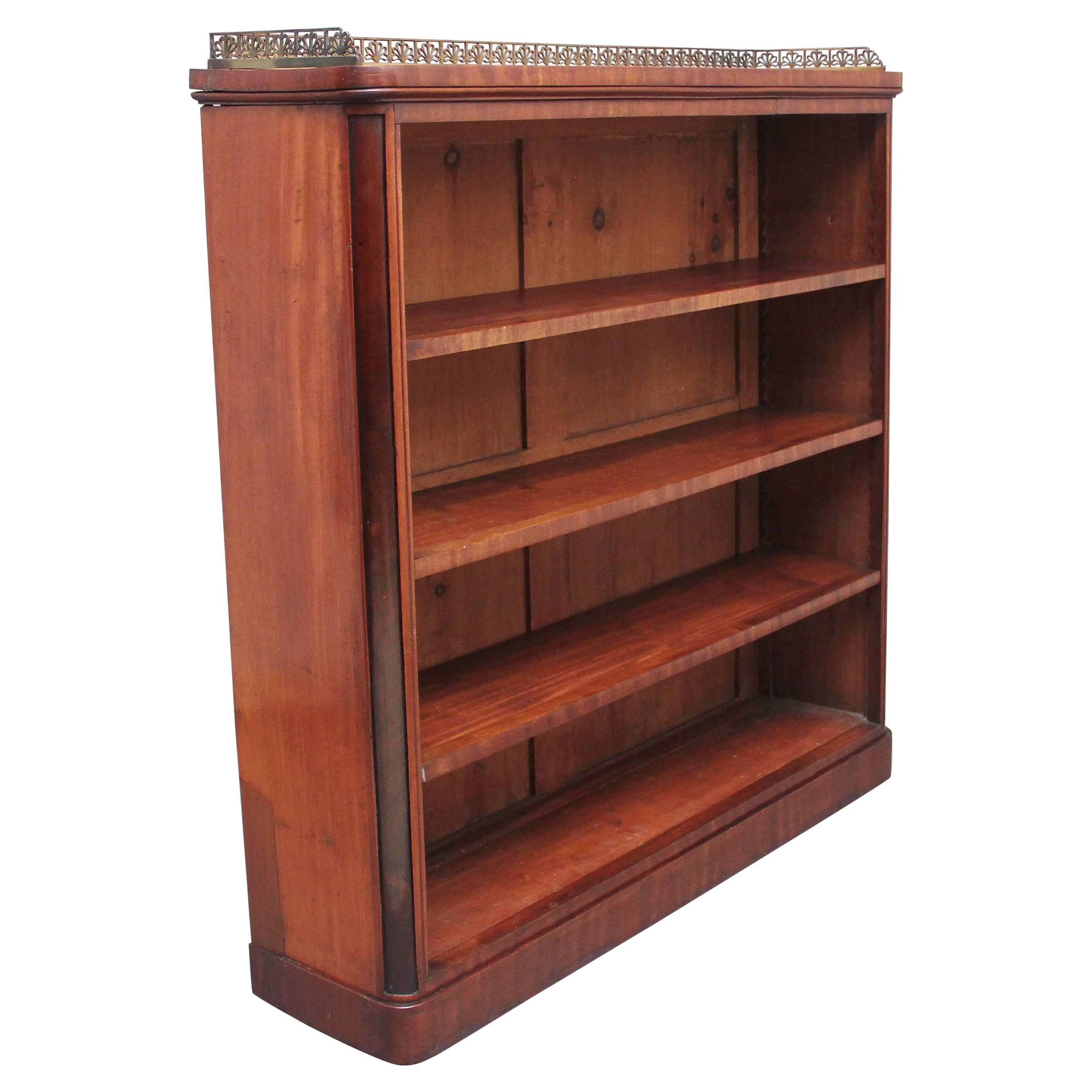 Early 19th Century Mahogany Open Bookcase