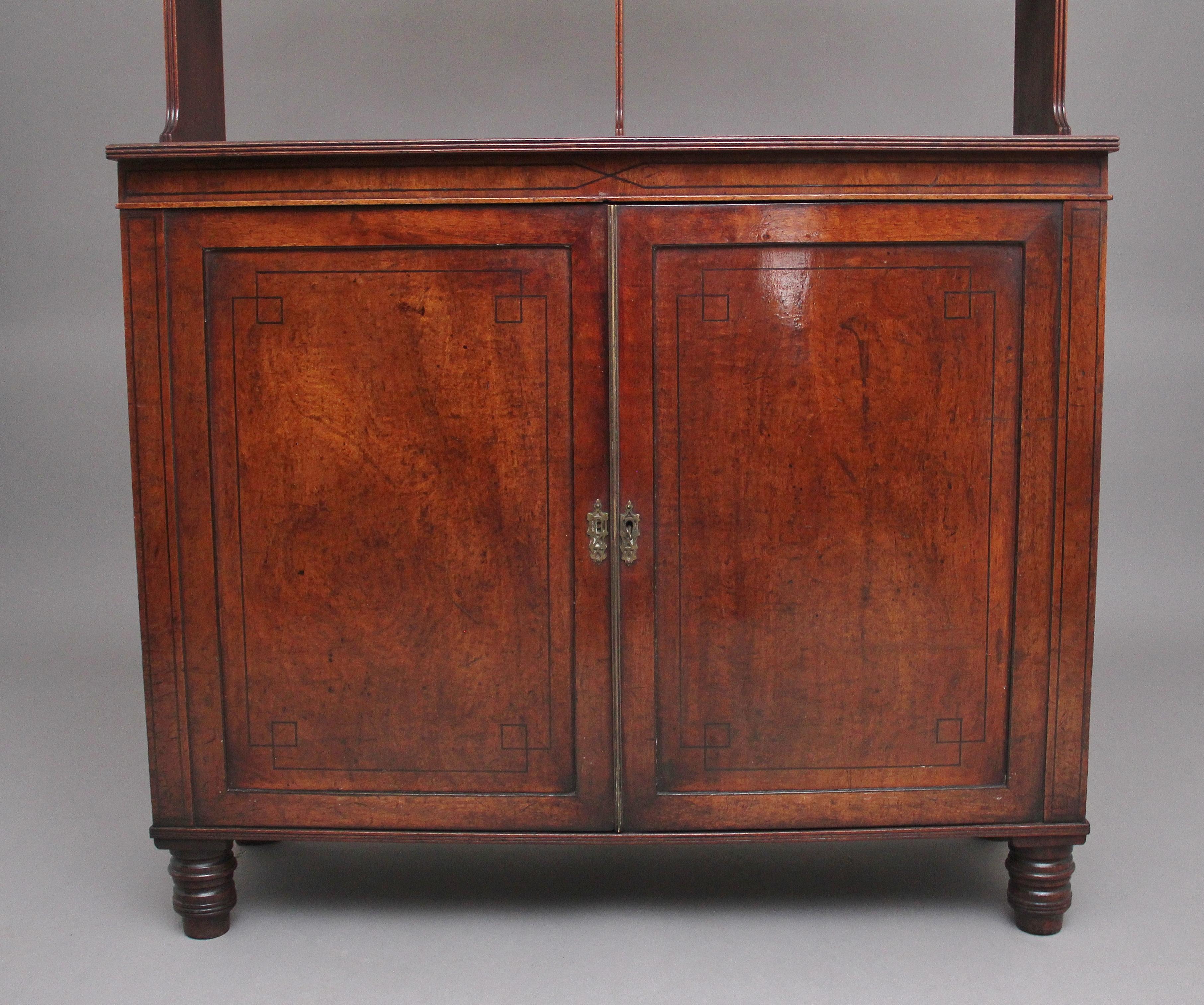 Regency Early 19th Century Mahogany Open Top Cabinet For Sale