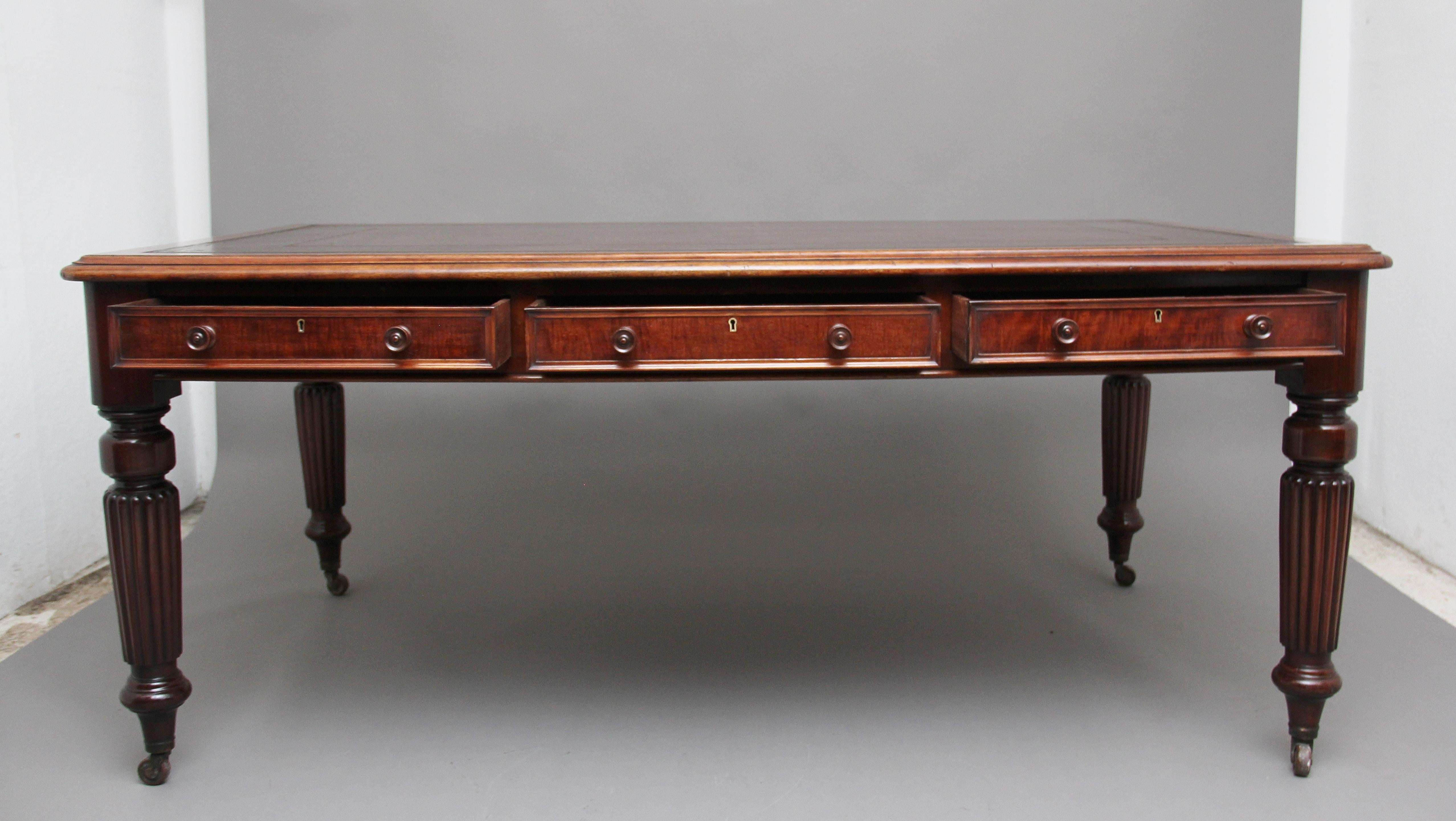 Early 19th Century Mahogany Partners Desk 1