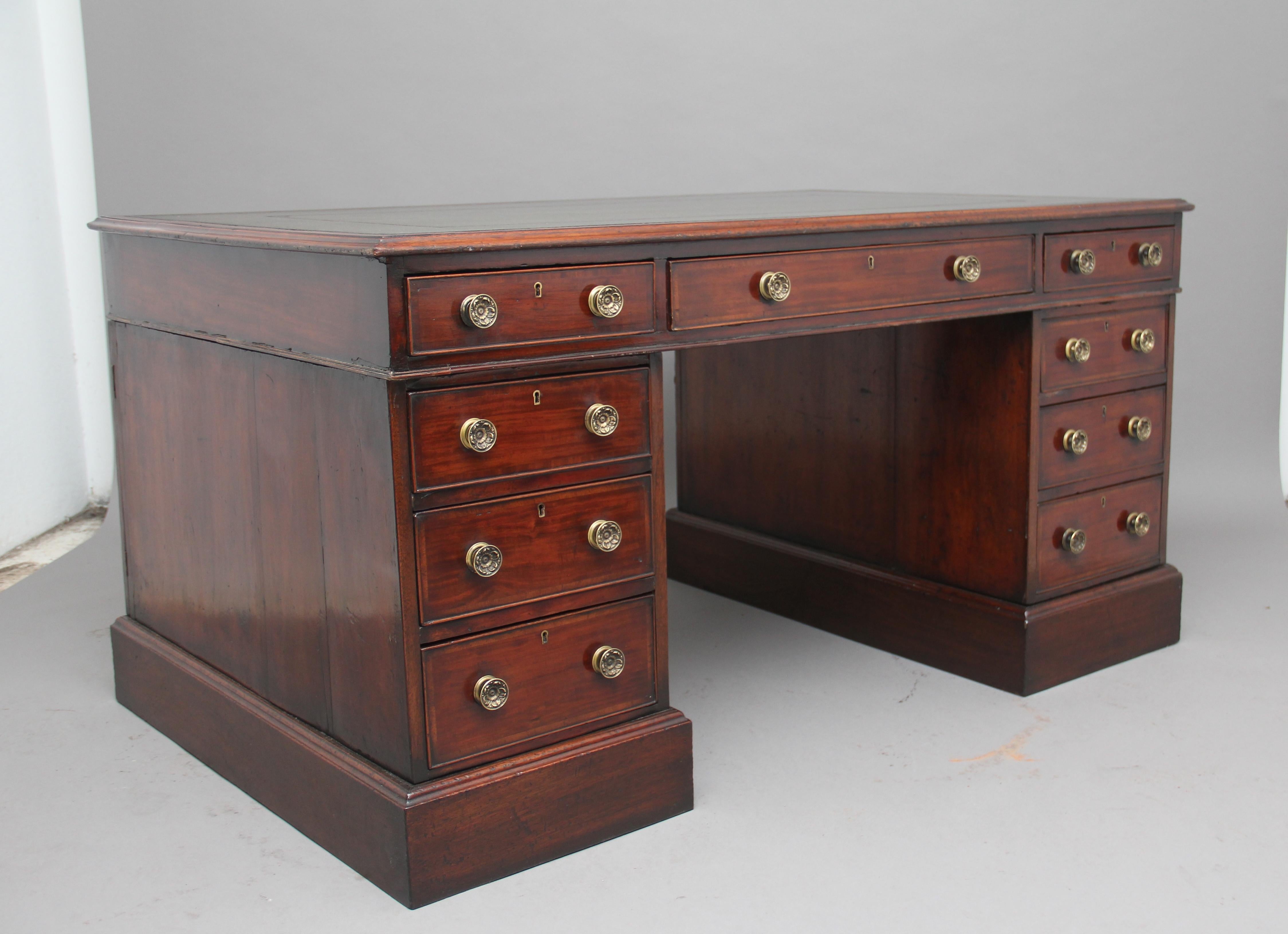 Early 19th Century Mahogany Partners Desk 2