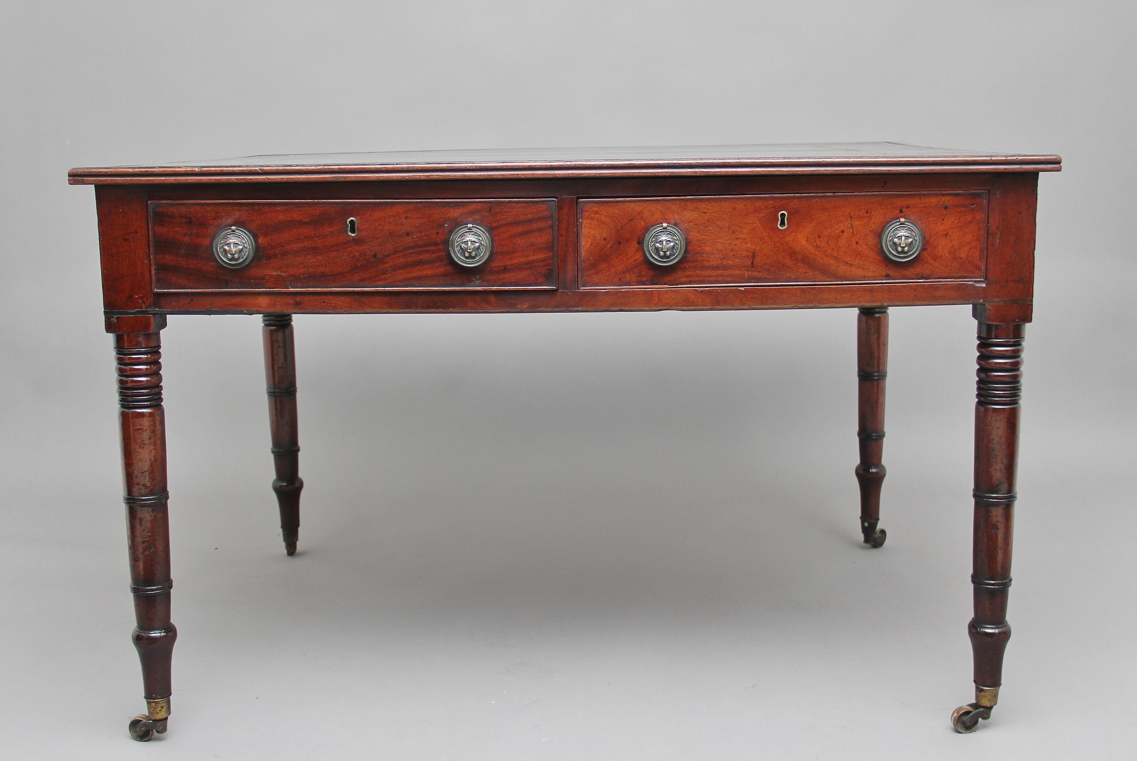 Early 19th Century Mahogany Partners Desk 3