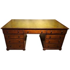 Early 19th Century Mahogany Partners Desk