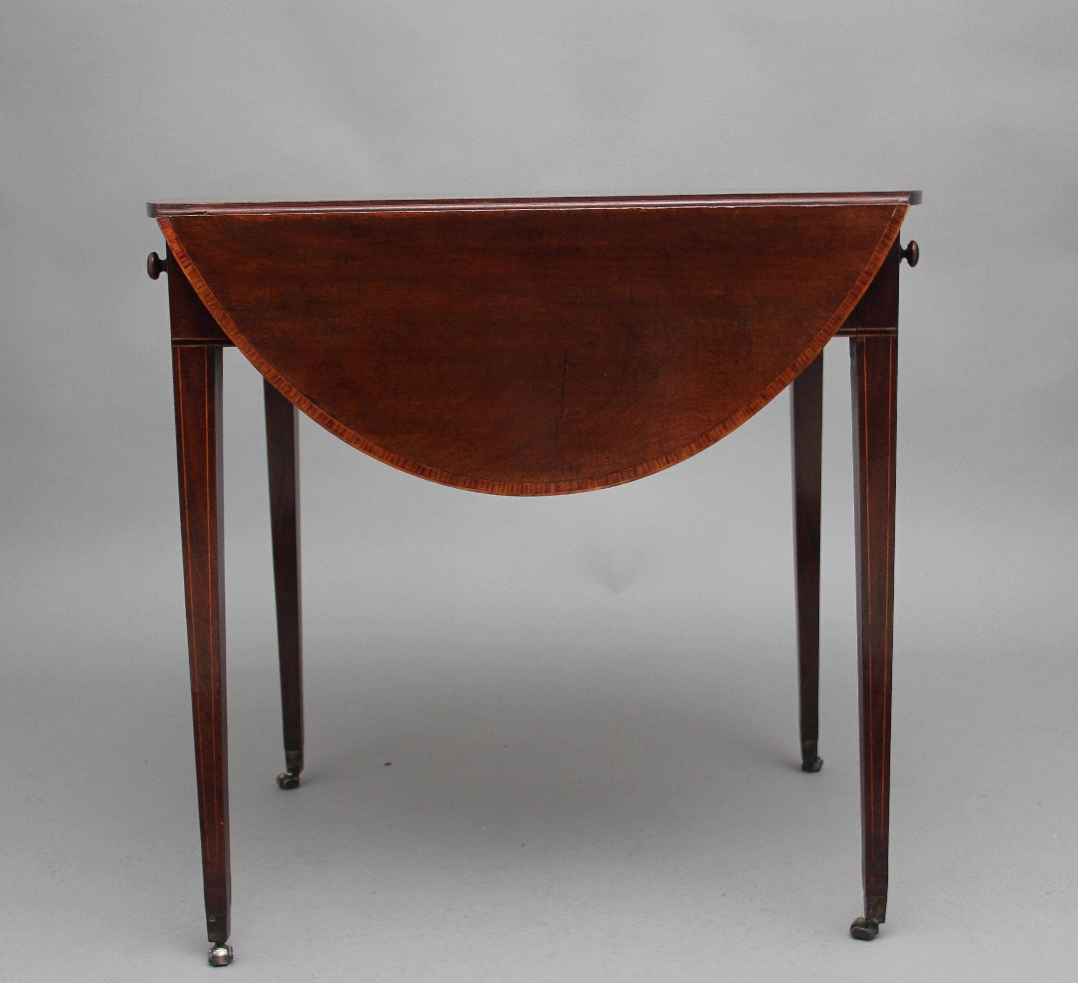 Early 19th Century Mahogany Pembroke Table In Good Condition In Martlesham, GB