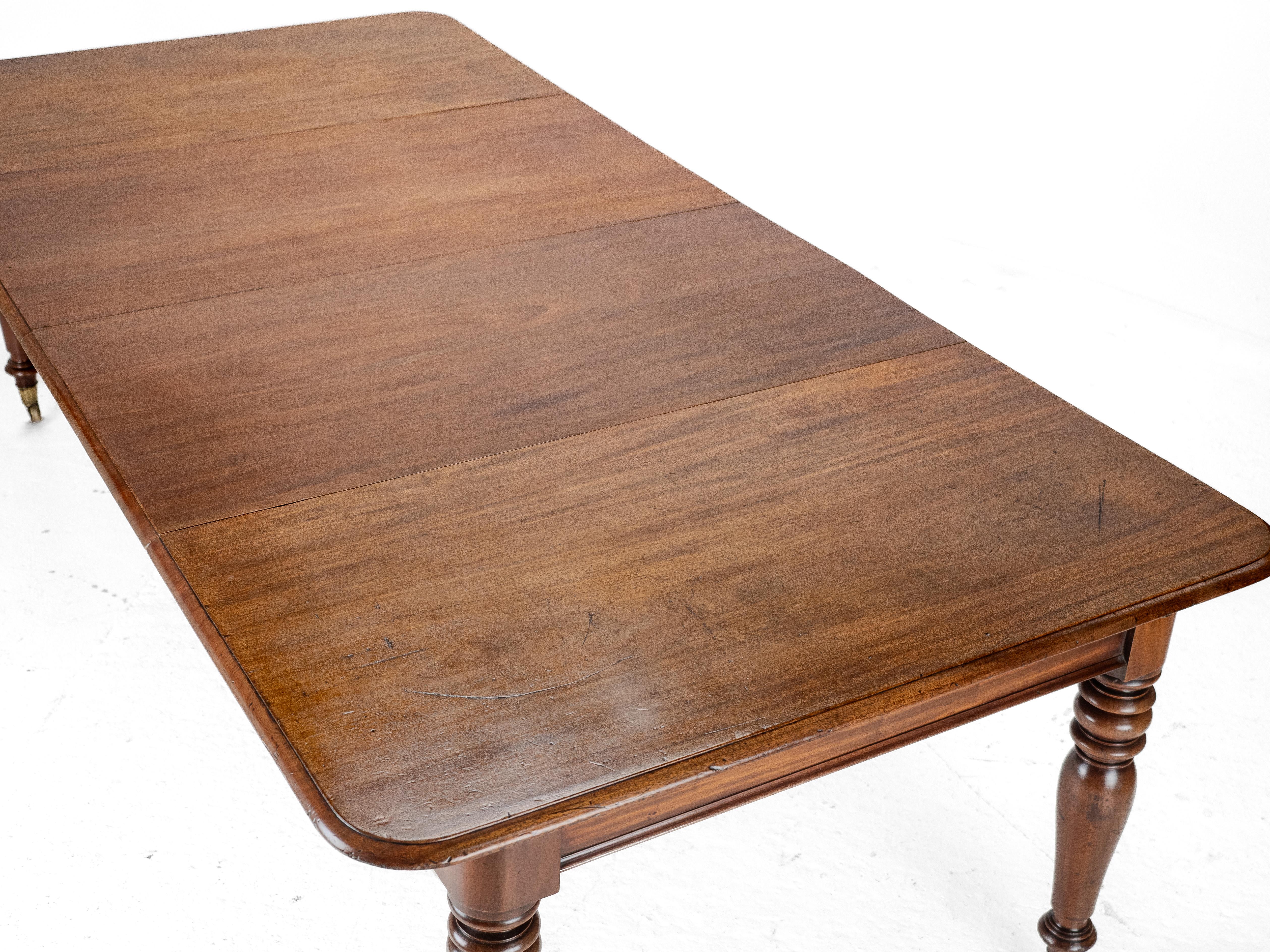 Frühes 19. Jahrhundert Mahagoni ausziehbarer 8ft Esstisch c1830 (georgianisch) 3