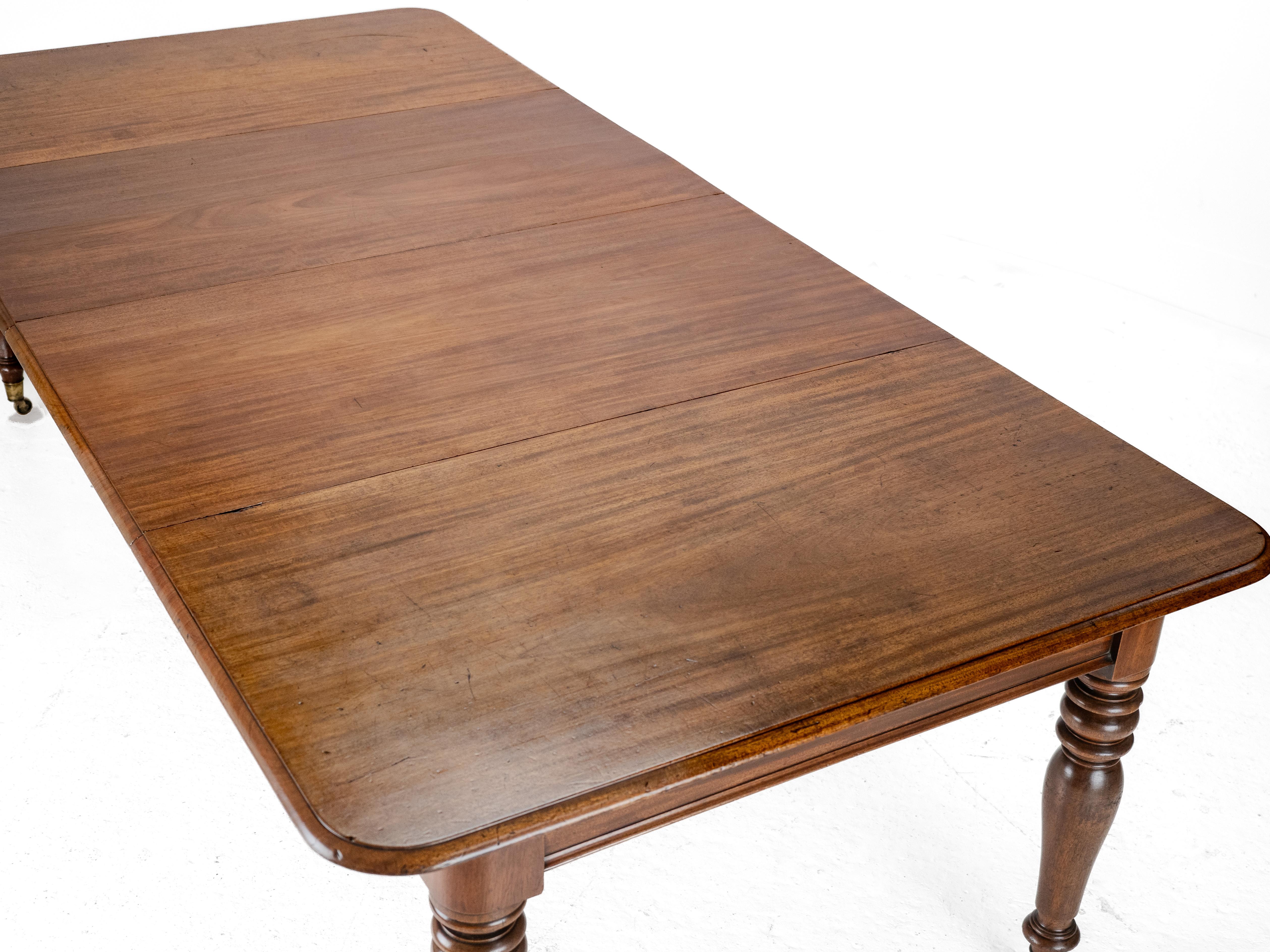 Frühes 19. Jahrhundert Mahagoni ausziehbarer 8ft Esstisch c1830 (georgianisch) 4