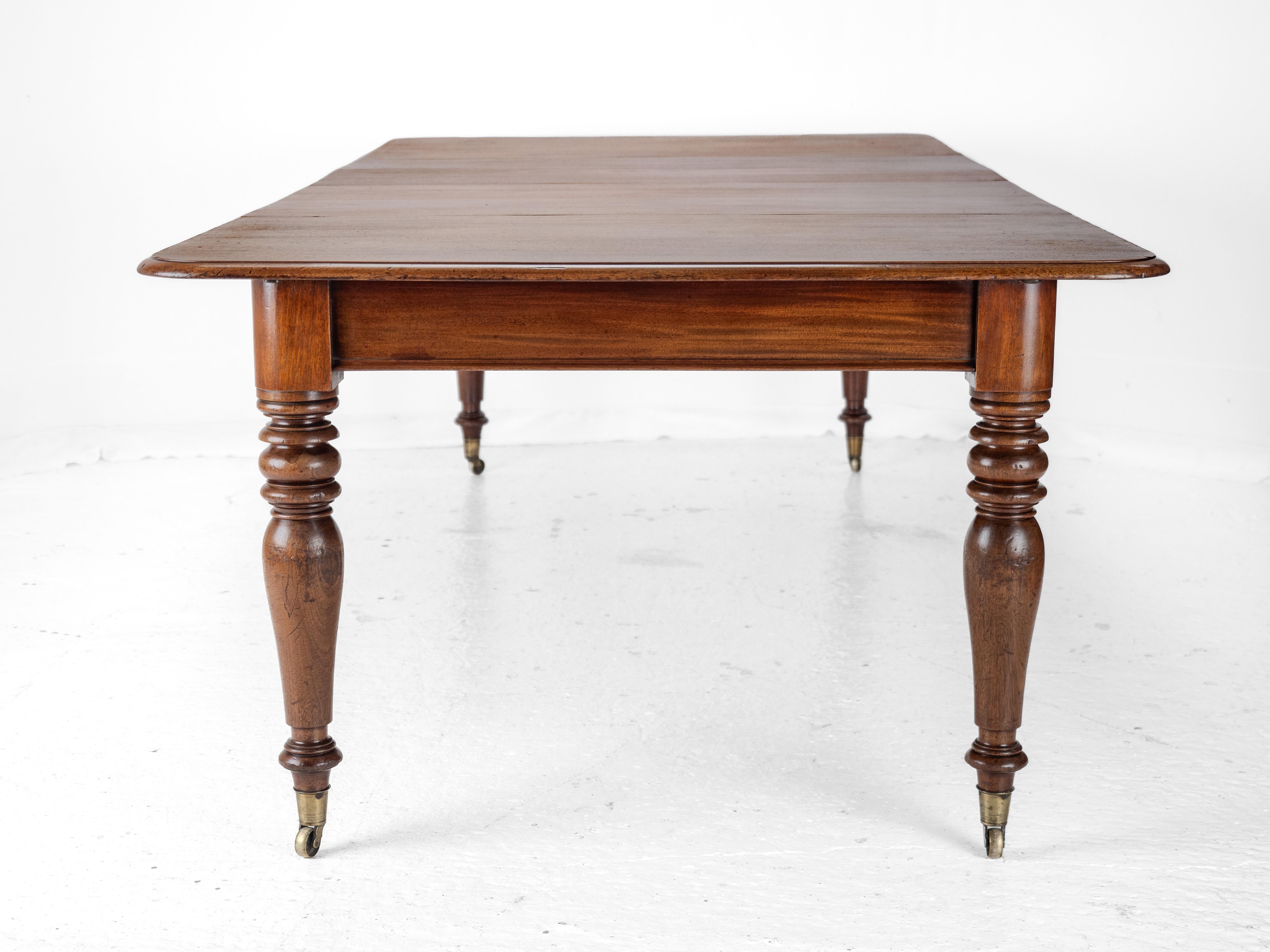 Frühes 19. Jahrhundert Mahagoni ausziehbarer 8ft Esstisch c1830 (georgianisch) 7