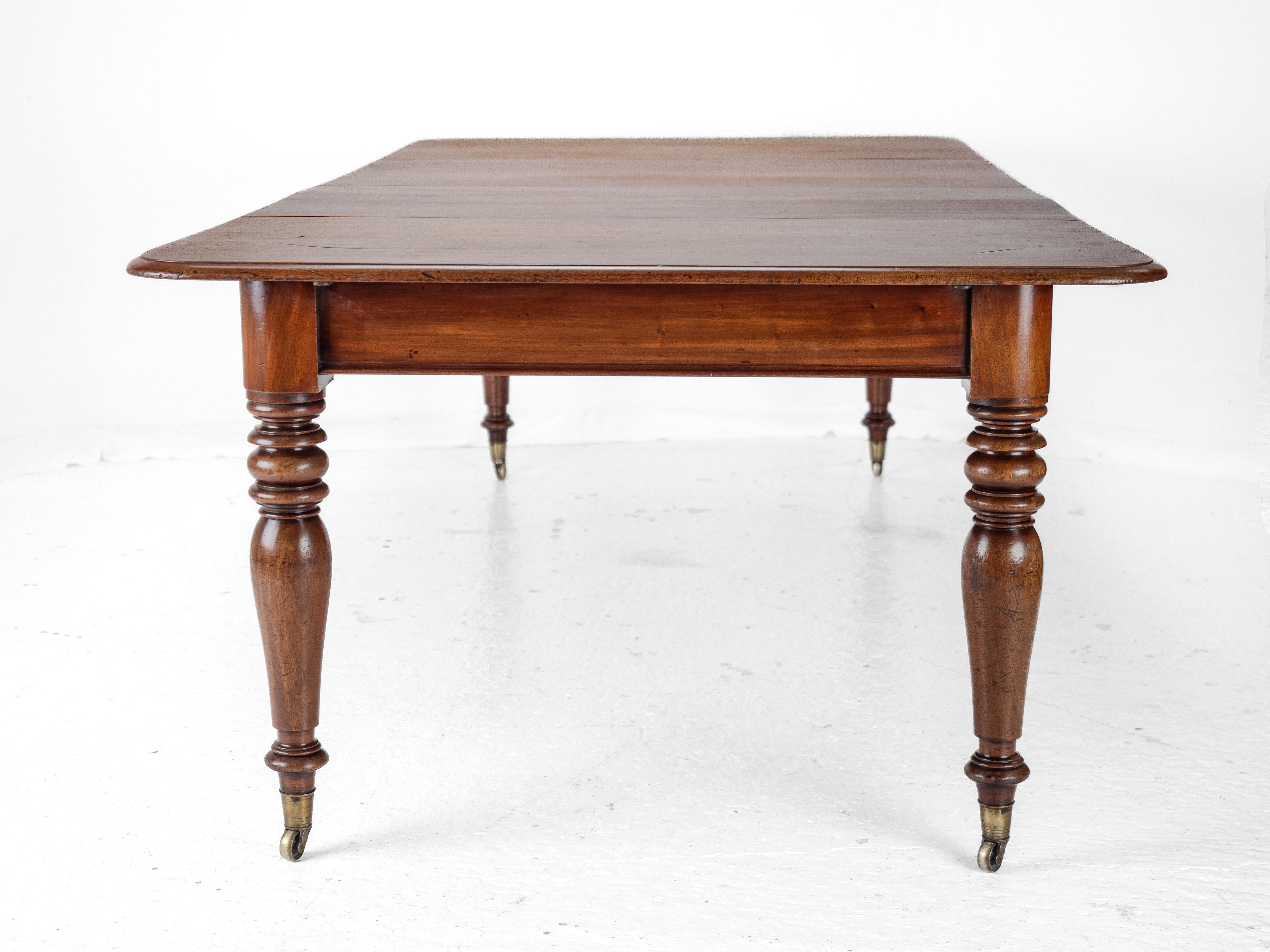 Frühes 19. Jahrhundert Mahagoni ausziehbarer 8ft Esstisch c1830 (georgianisch) 8
