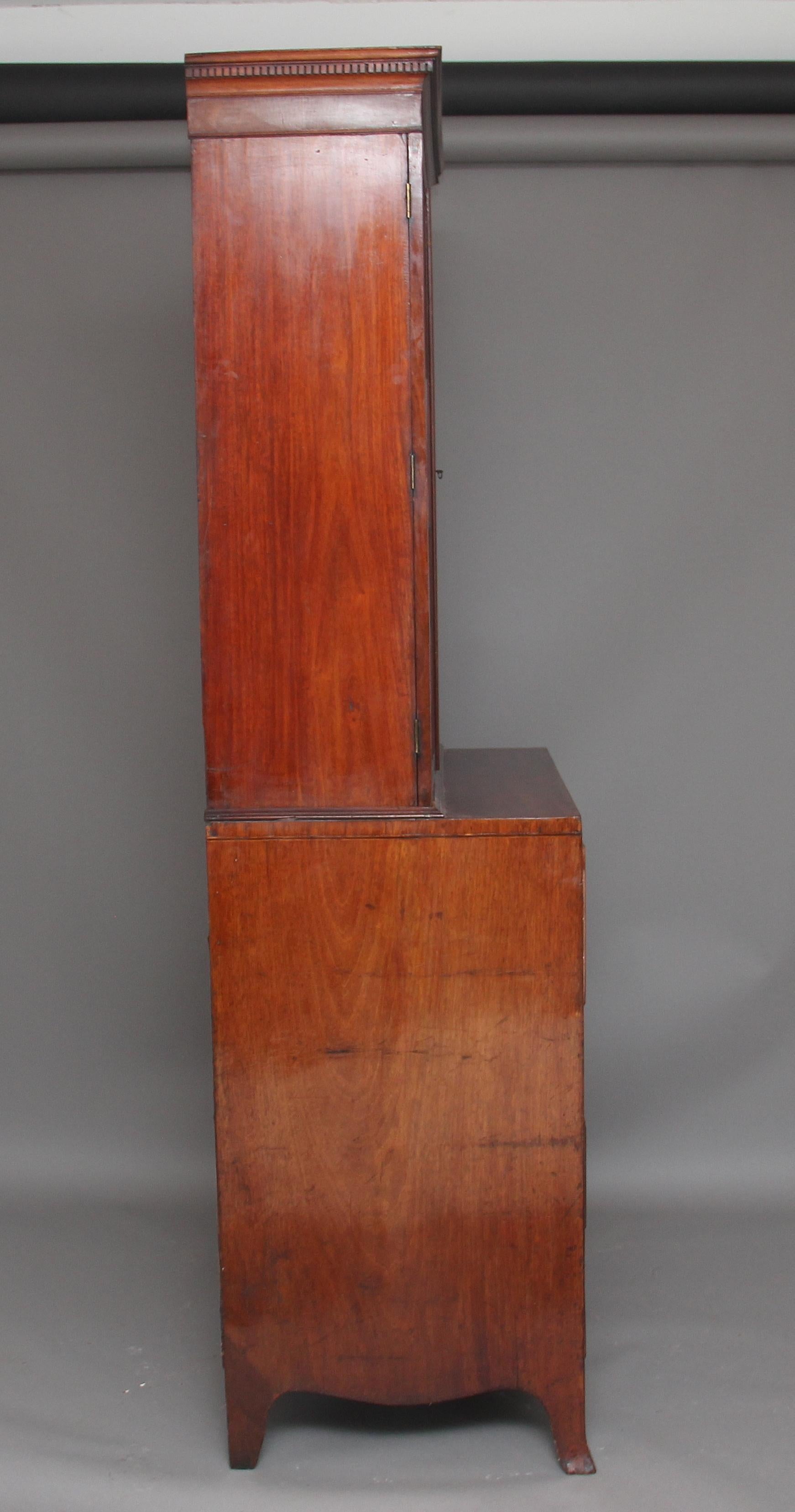 Early 19th Century Mahogany Secretaire Bookcase 9