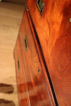 Early 19th Century Mahogany Secretaire Military Campaign Chest