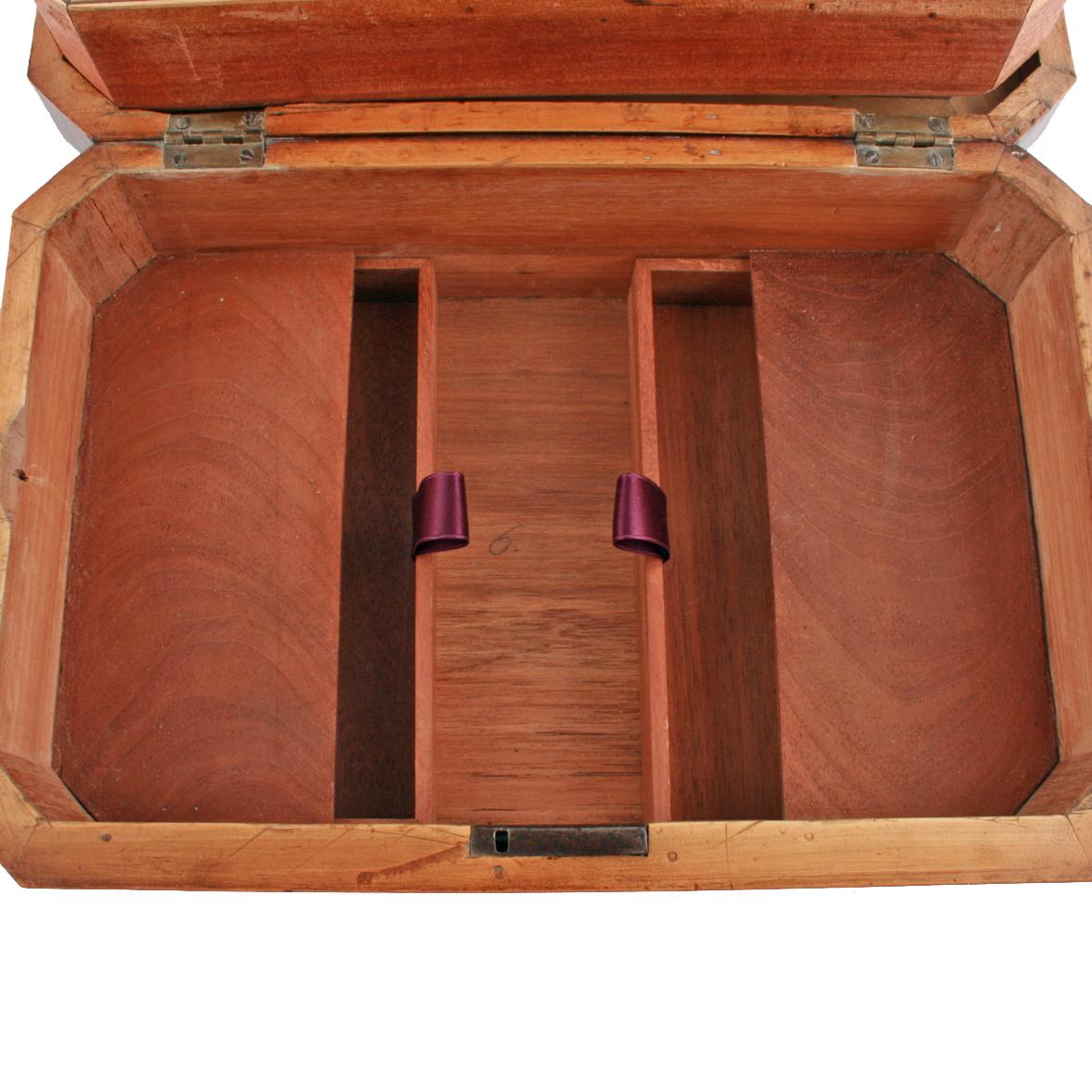 Mid-19th Century Early 19th Century Mahogany Sewing Box For Sale