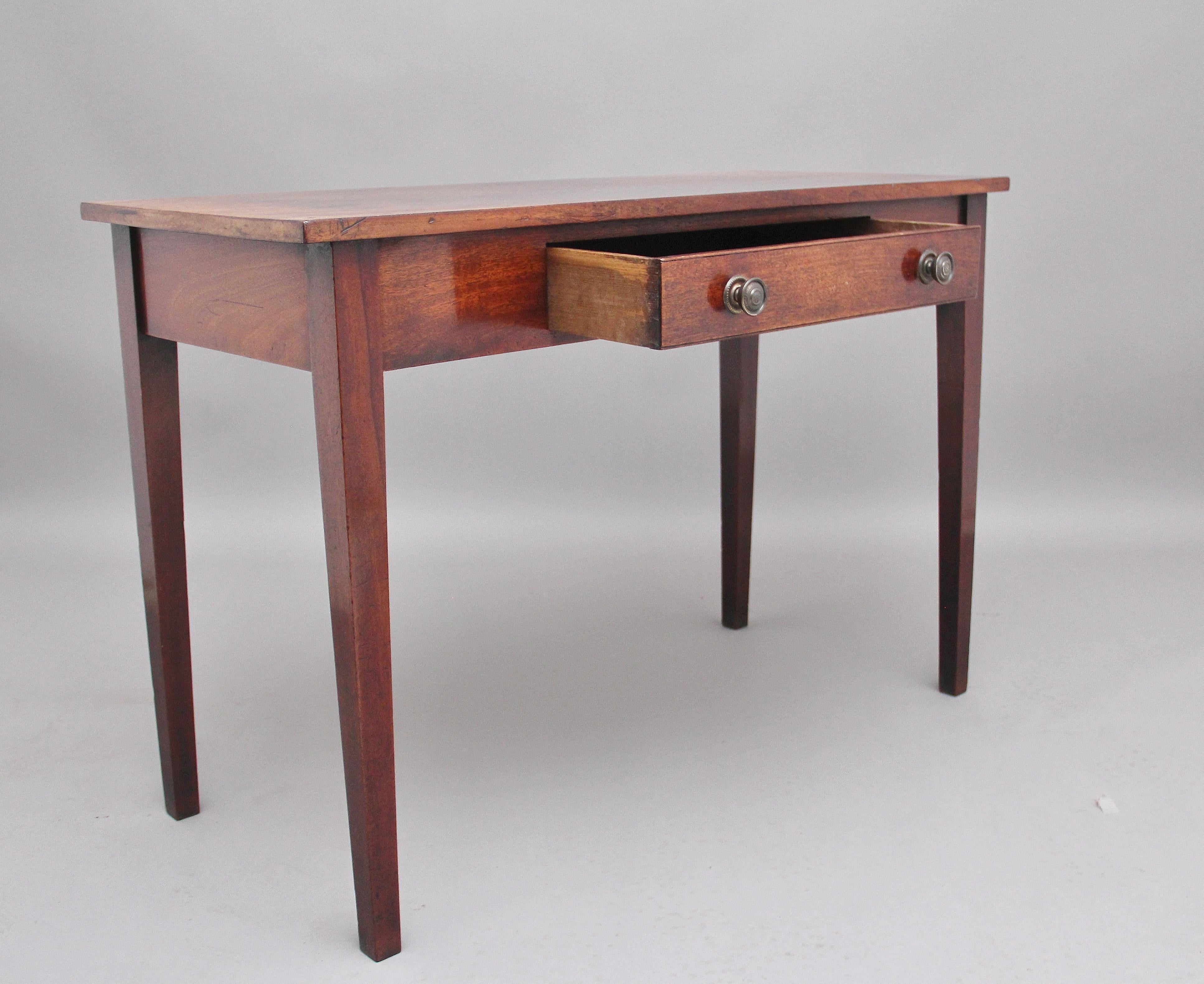 British Early 19th Century Mahogany Side Table