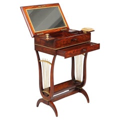 Début du 19e siècle, table d'appoint en acajou, bureau de dame, France, vers 1810