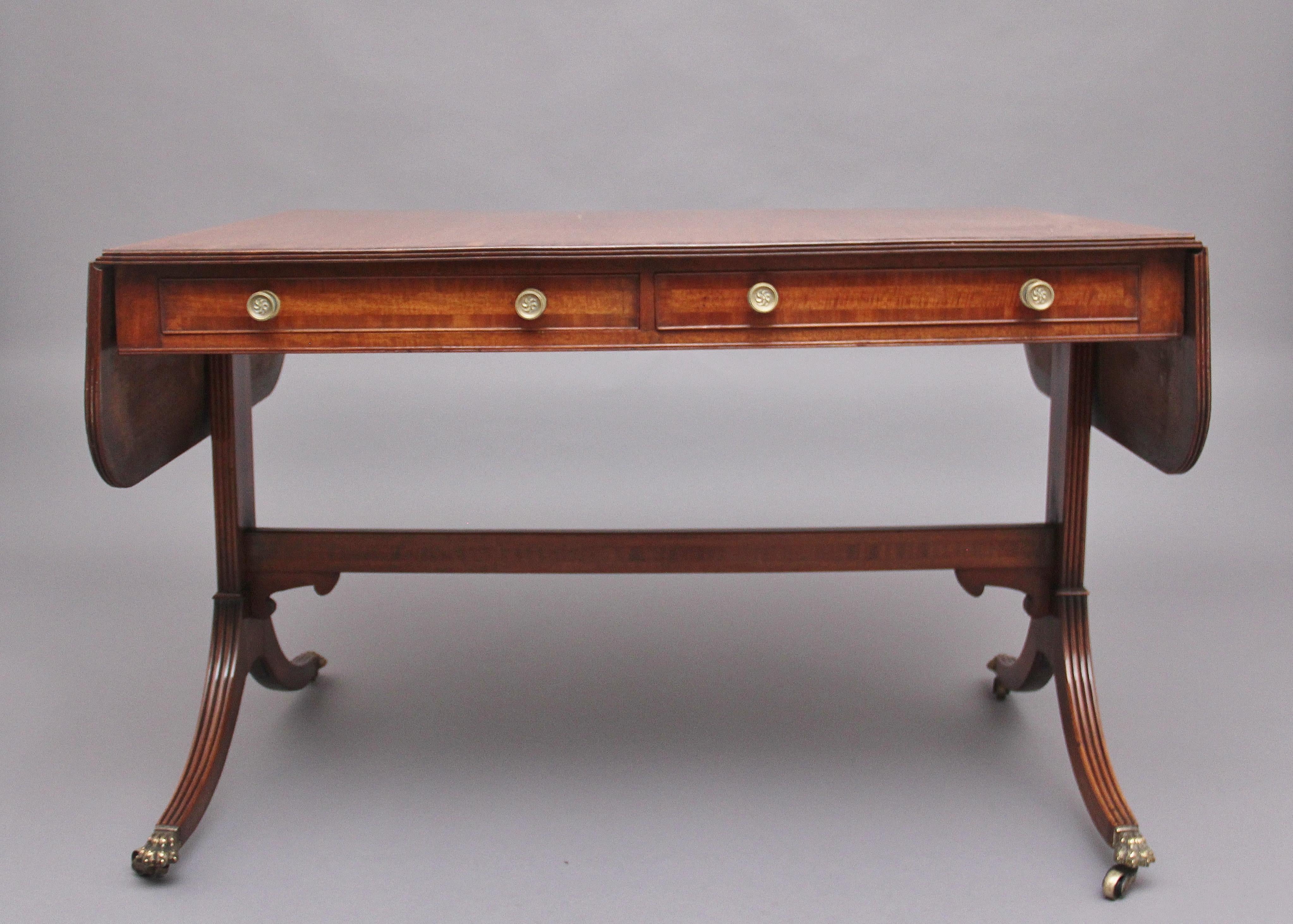 British Early 19th Century Mahogany Sofa Table