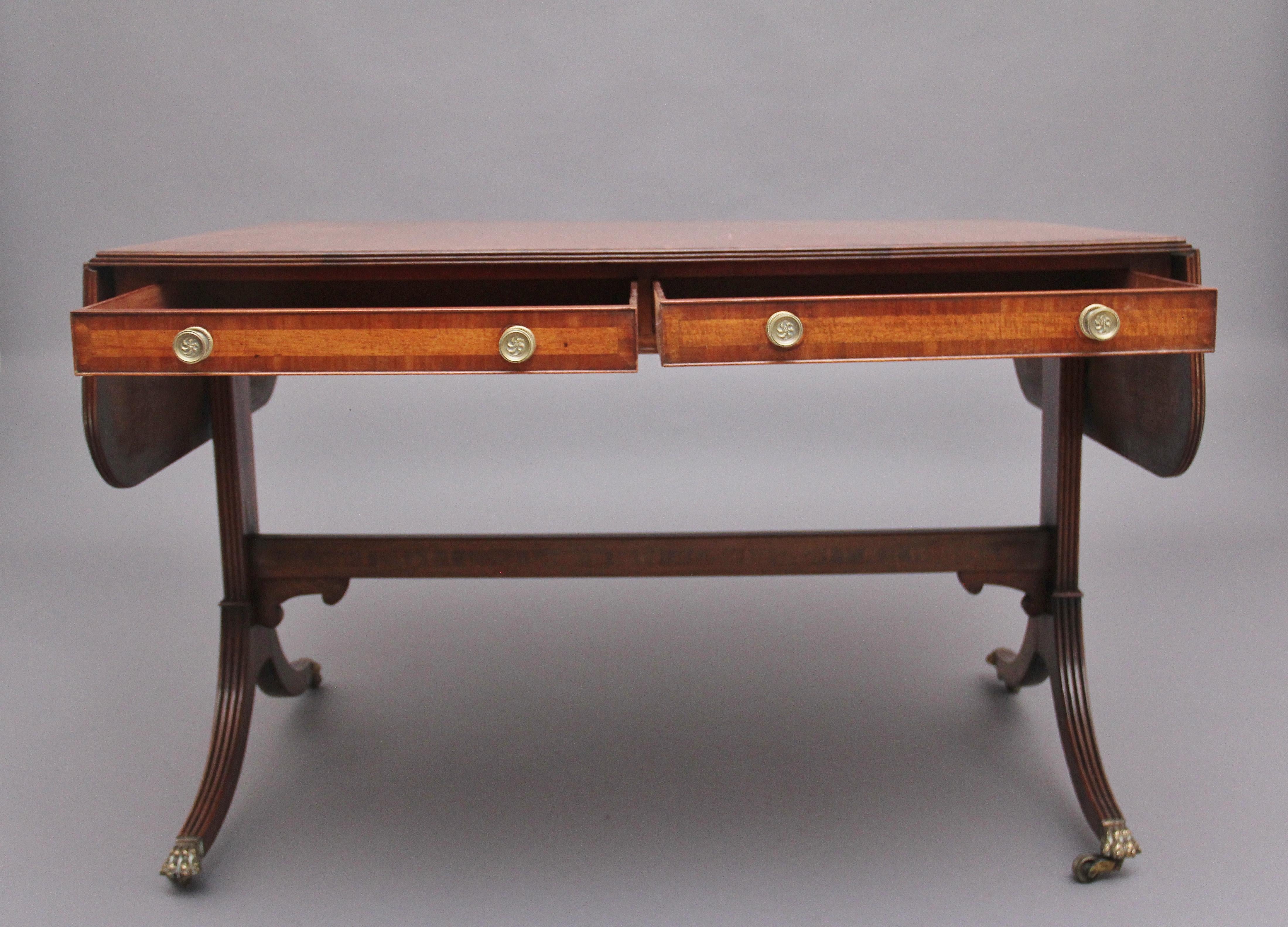Early 19th Century Mahogany Sofa Table 2