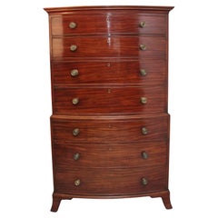 Antique Early 19th Century mahogany tallboy
