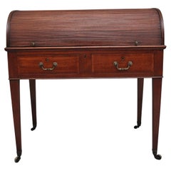 Early 19th Century mahogany tambour desk