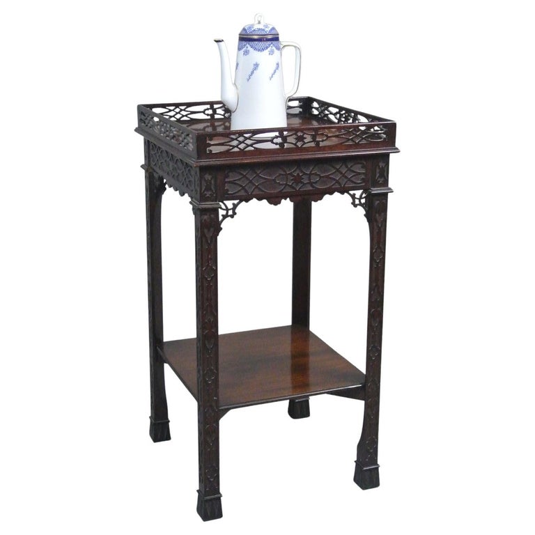 Early 19th Century Mahogany Tea Kettle Stand For Sale at 1stDibs