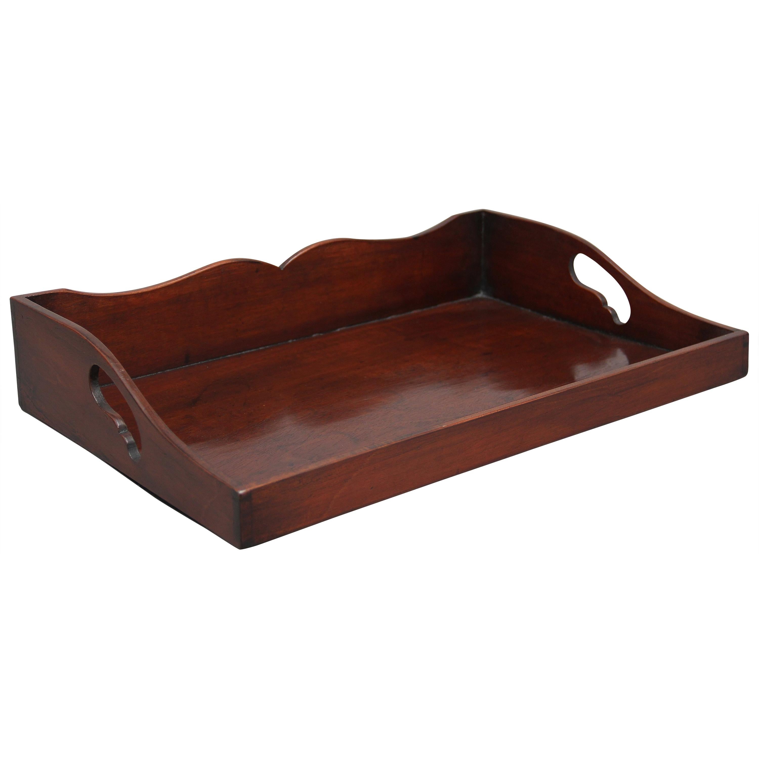 Early 19th Century Mahogany Tray For Sale