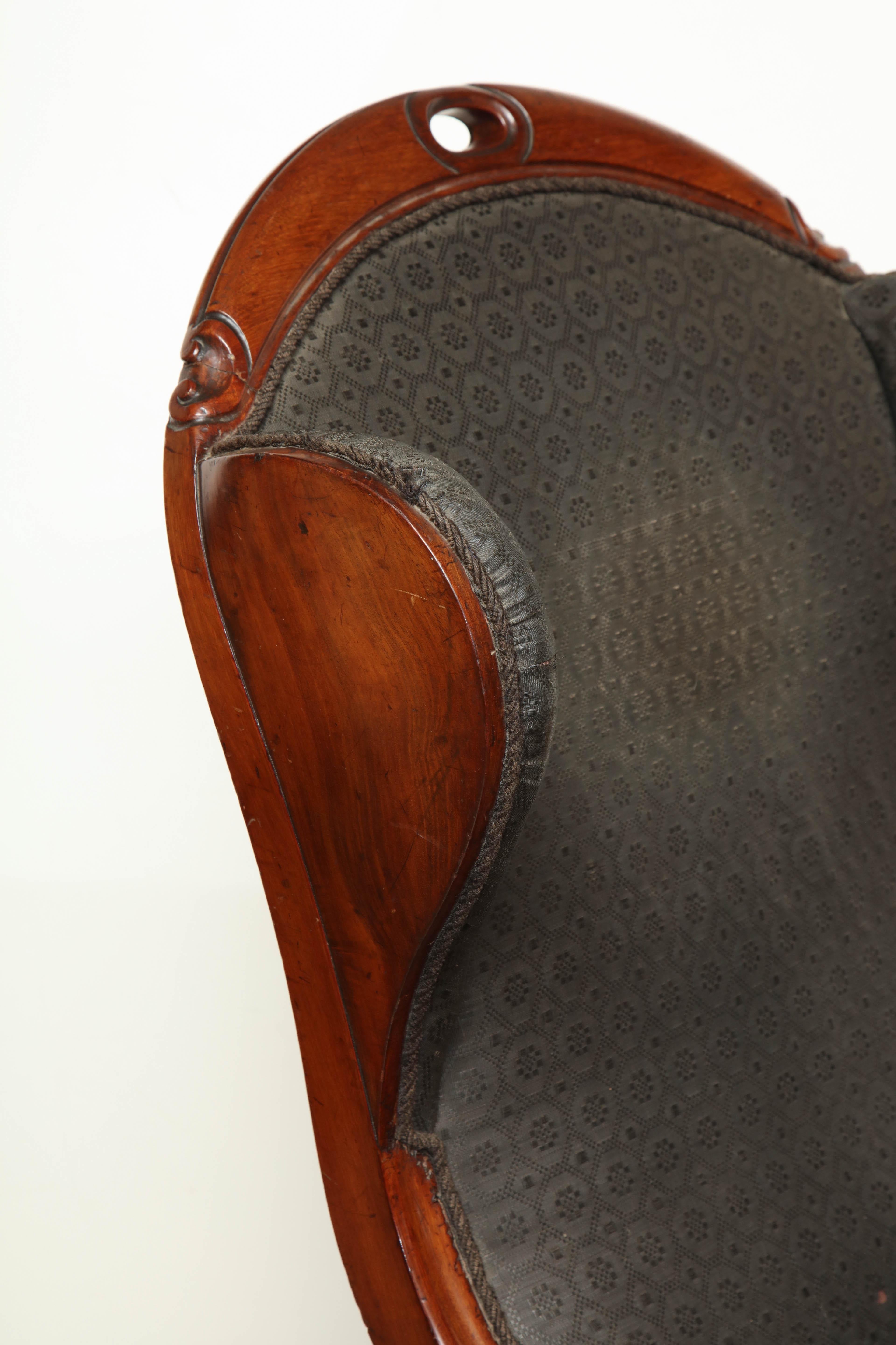 Early 19th Century Mahogany Wing Chair 1