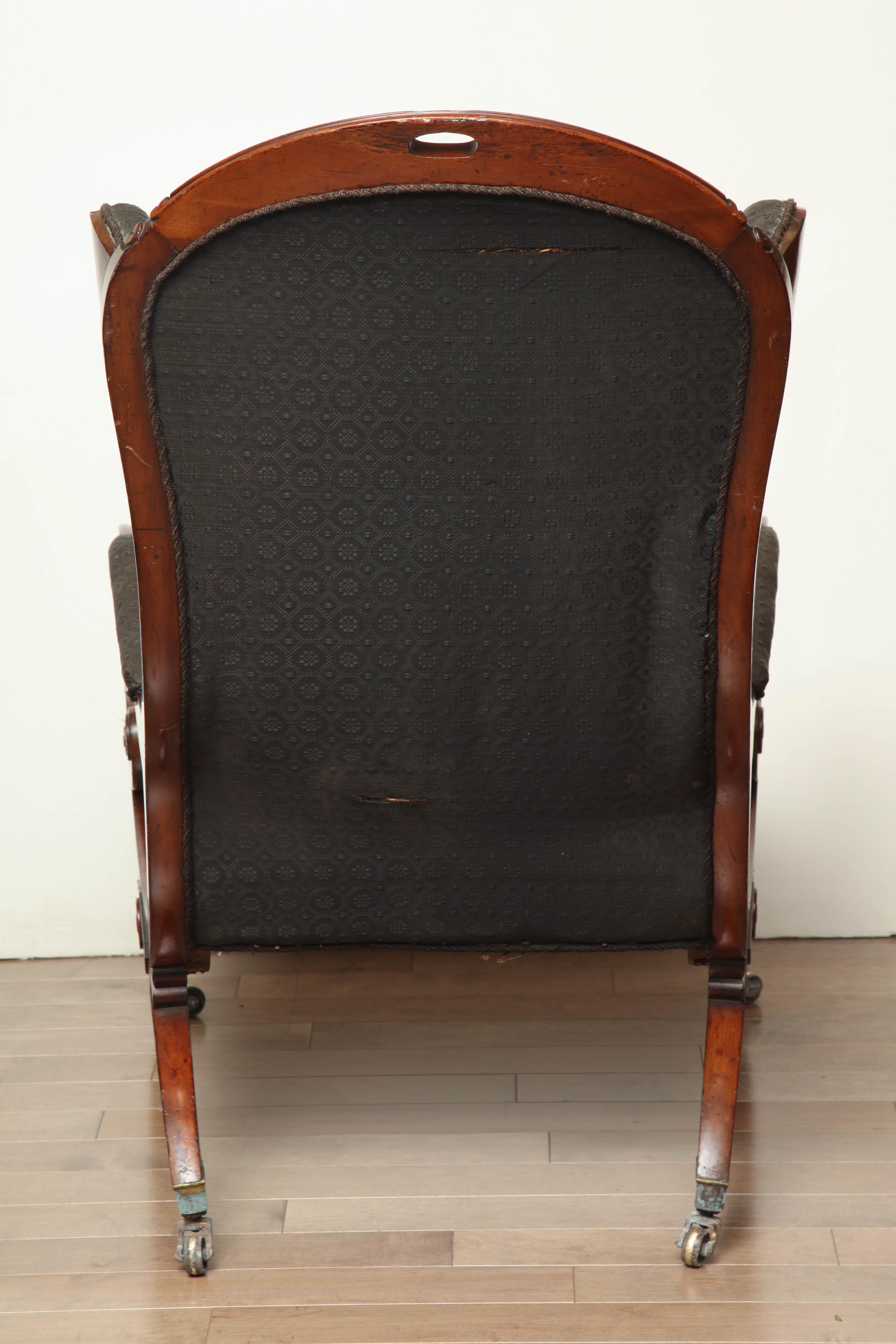 Early 19th Century Mahogany Wing Chair 5