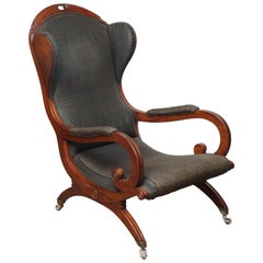 Early 19th Century Mahogany Wing Chair