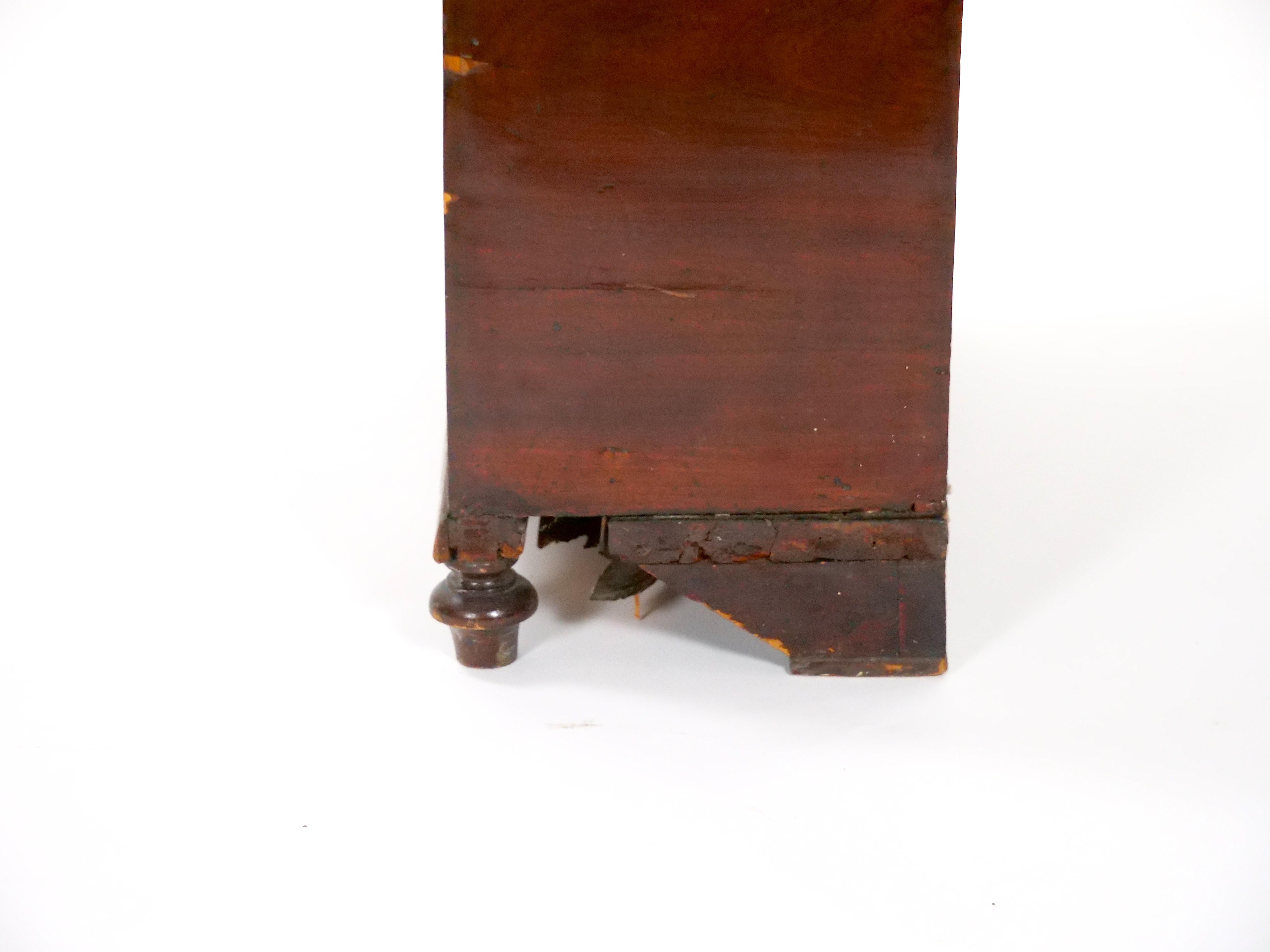 Frühe 19. Jahrhundert Mahagoni Holz schottischen Trommelfell große Fall Uhr im Angebot 3