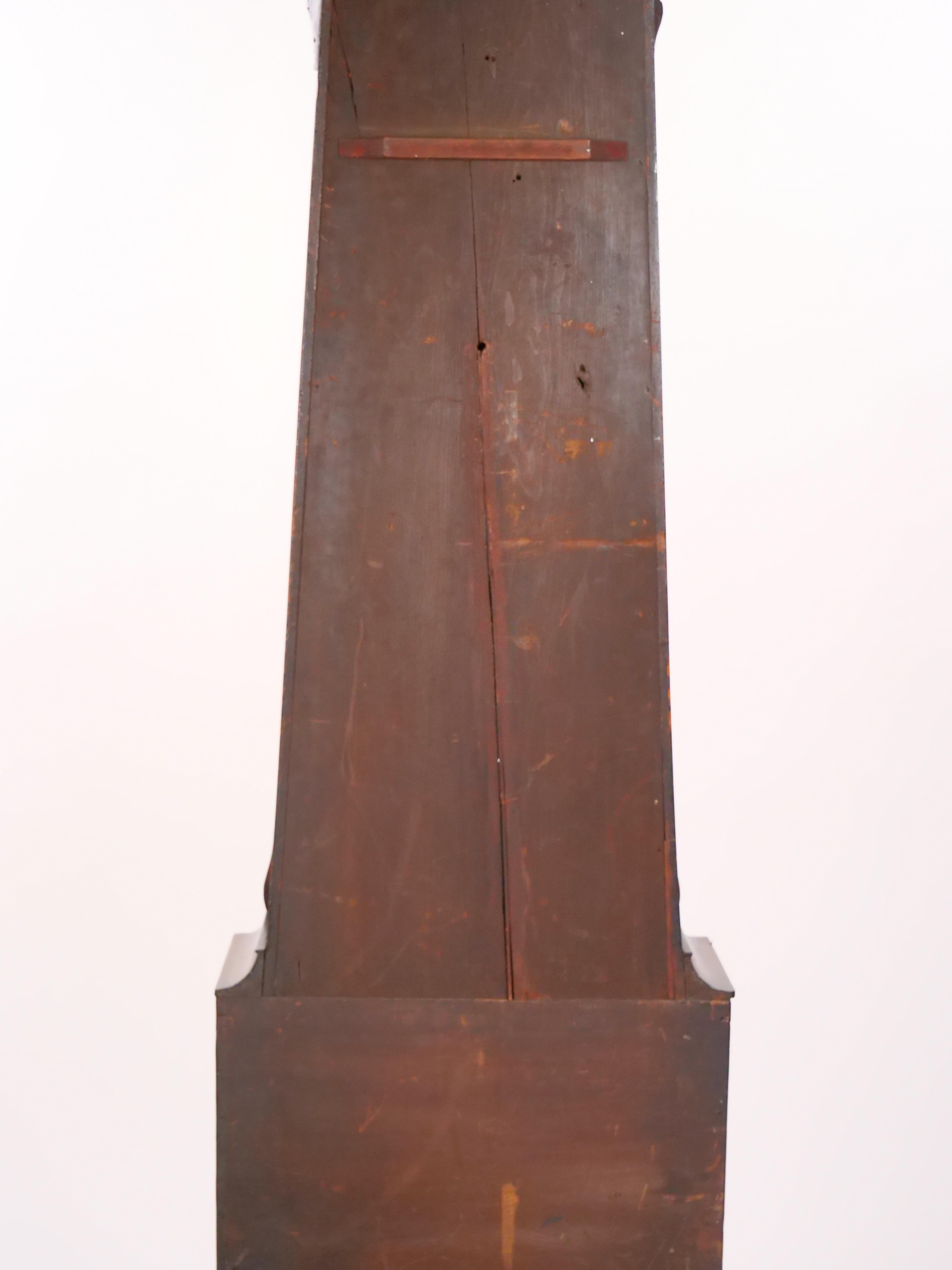 Frühe 19. Jahrhundert Mahagoni Holz schottischen Trommelfell große Fall Uhr im Angebot 6