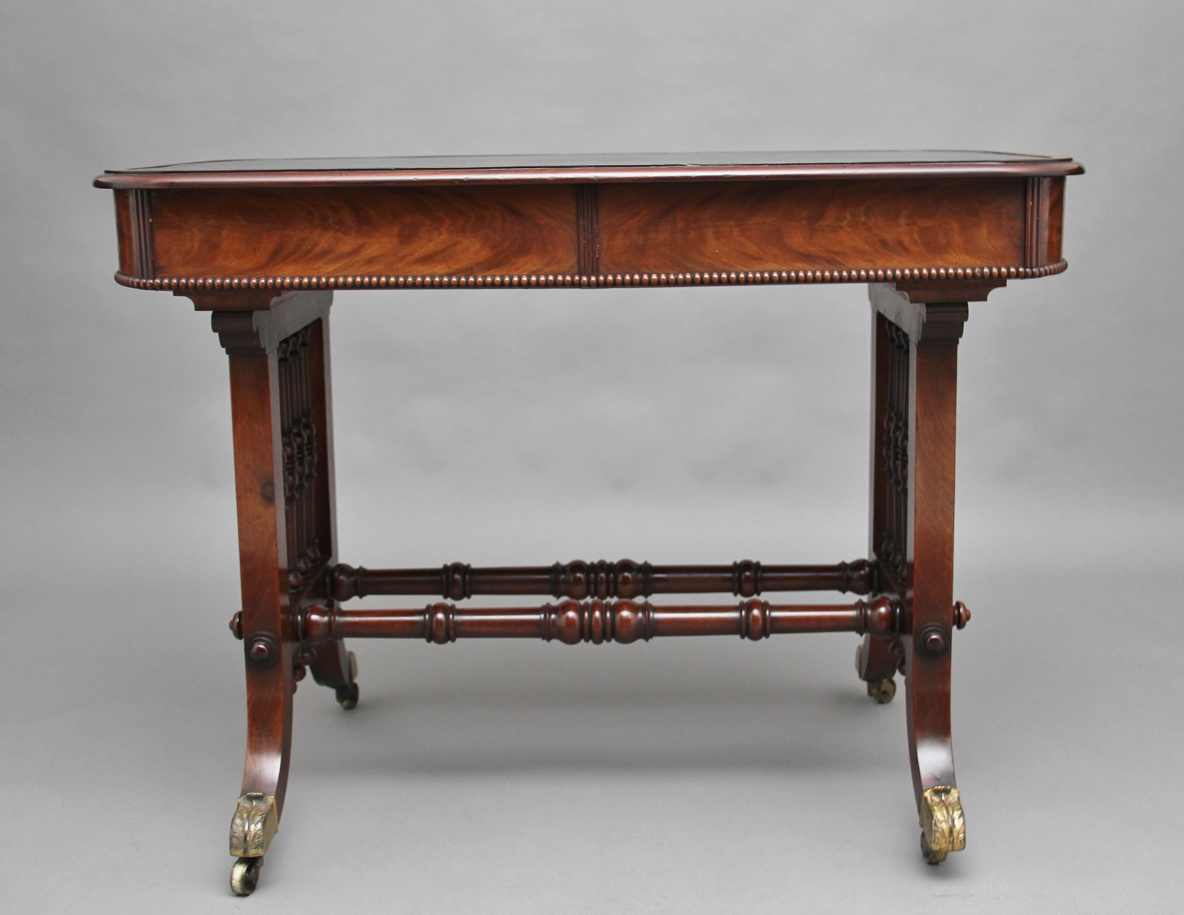 Mid-19th Century Early 19th Century Mahogany Writing Table