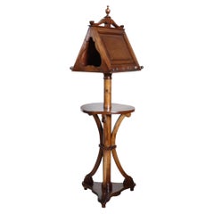 Early 19th Century Majestic Antique Lectern in Solid Walnut