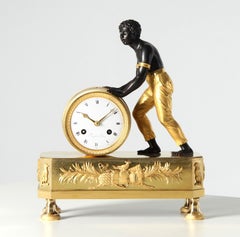Early 19th Century Mantel Clock - "Pendule au Noir", Faizan à Paris circa 1810