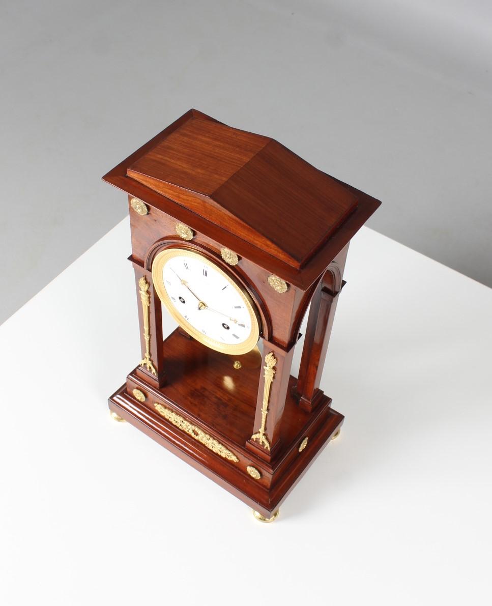 Early 19th Century Mantel Clock, Signed Paliard Paris, Empire, circa 1810 6