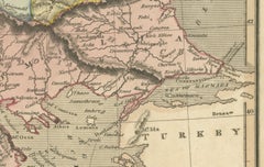Early 19th Century Map of Ottoman Europe and Surrounding Regions, 1821