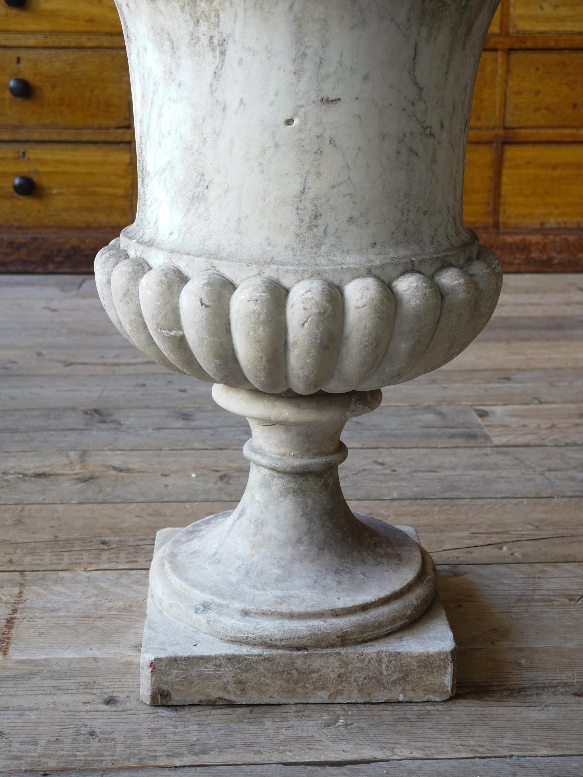 Early 19th Century Marble Campana Form Urn 7