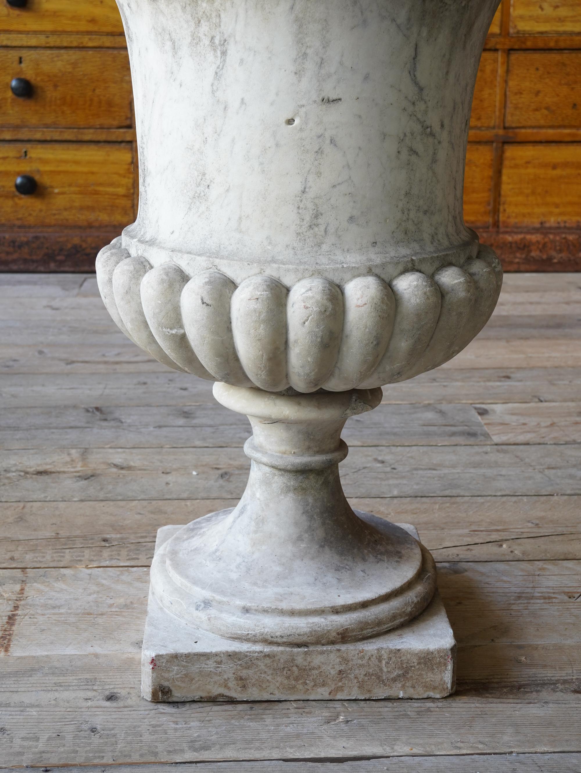 Early 19th Century Marble Campana Form Urn 8
