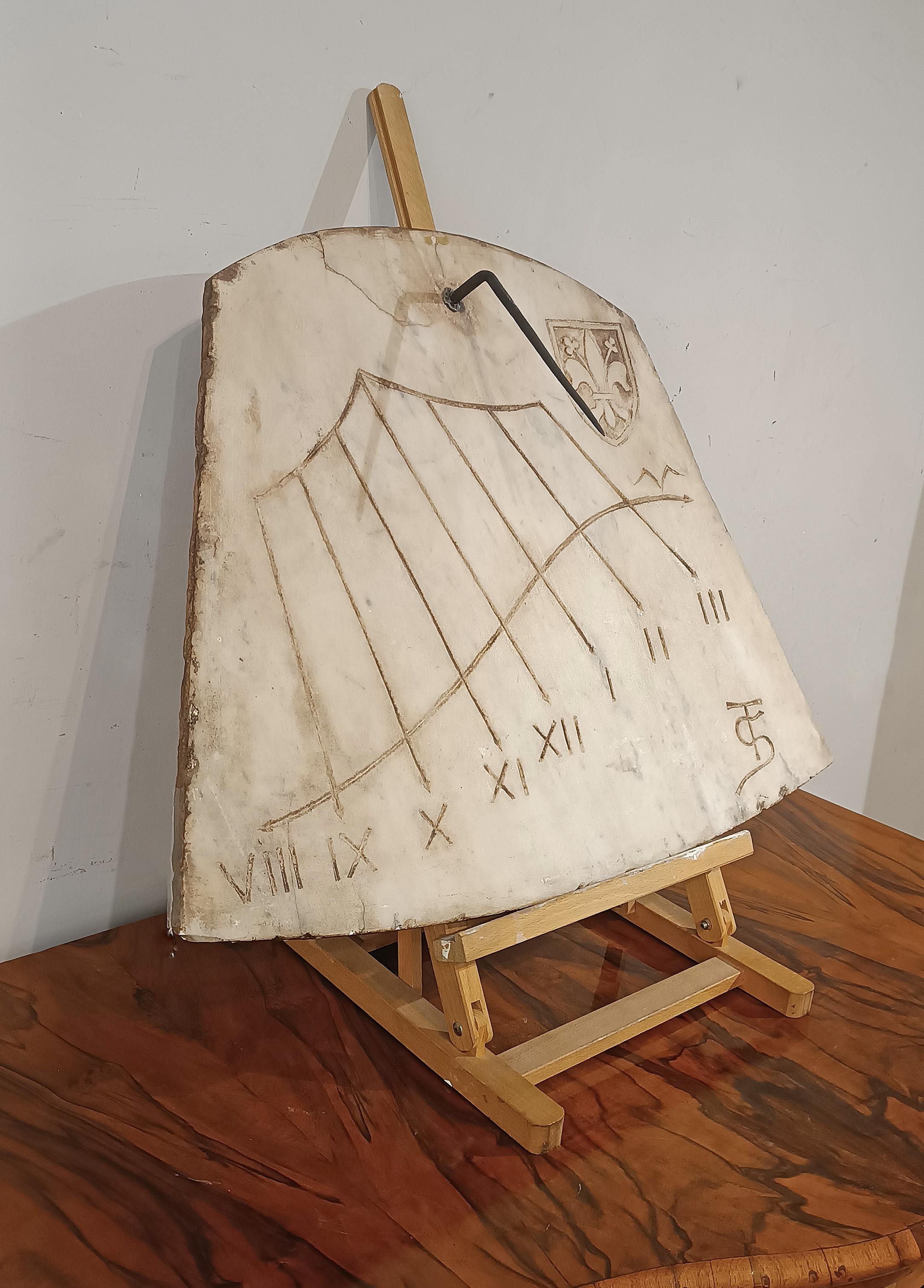 Italian EARLY 19th CENTURY MARBLE SUNDIAL For Sale