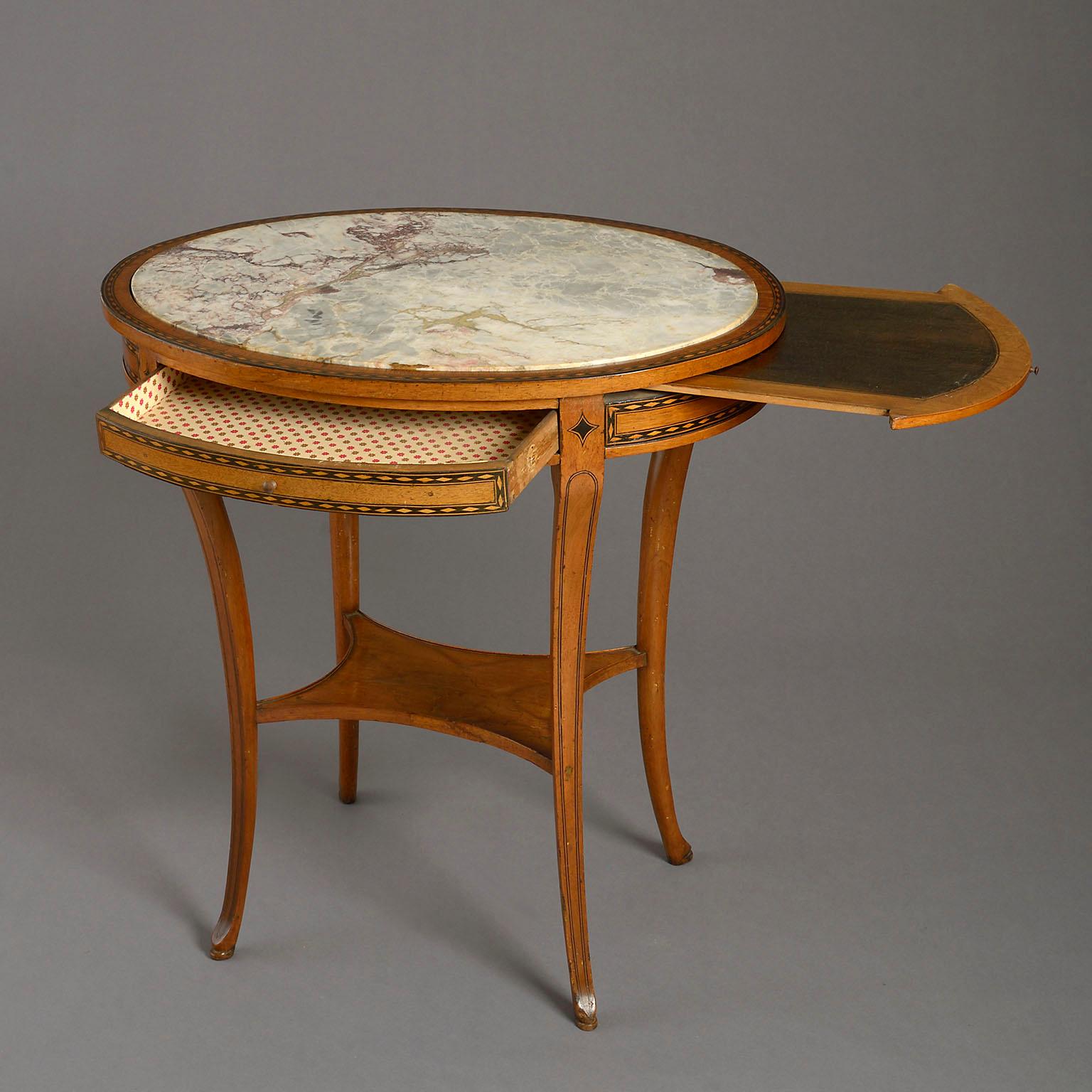 Neoclassical Early 19th Century Marble-Topped Centre Table