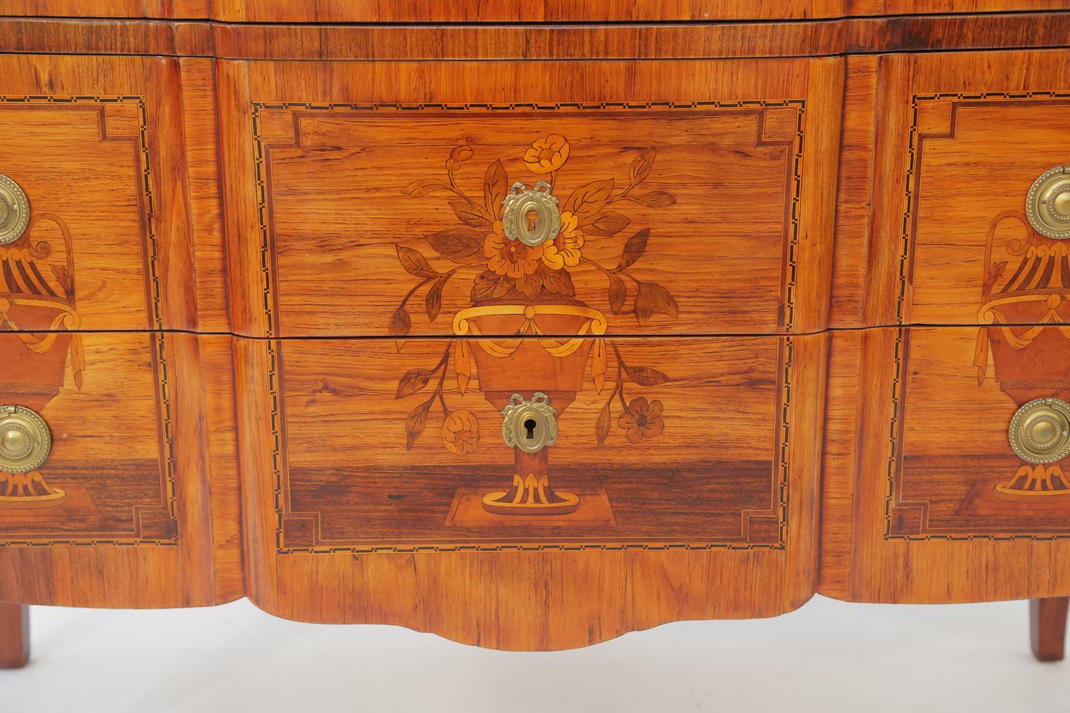 French Early 19th Century Marquetry Commode For Sale