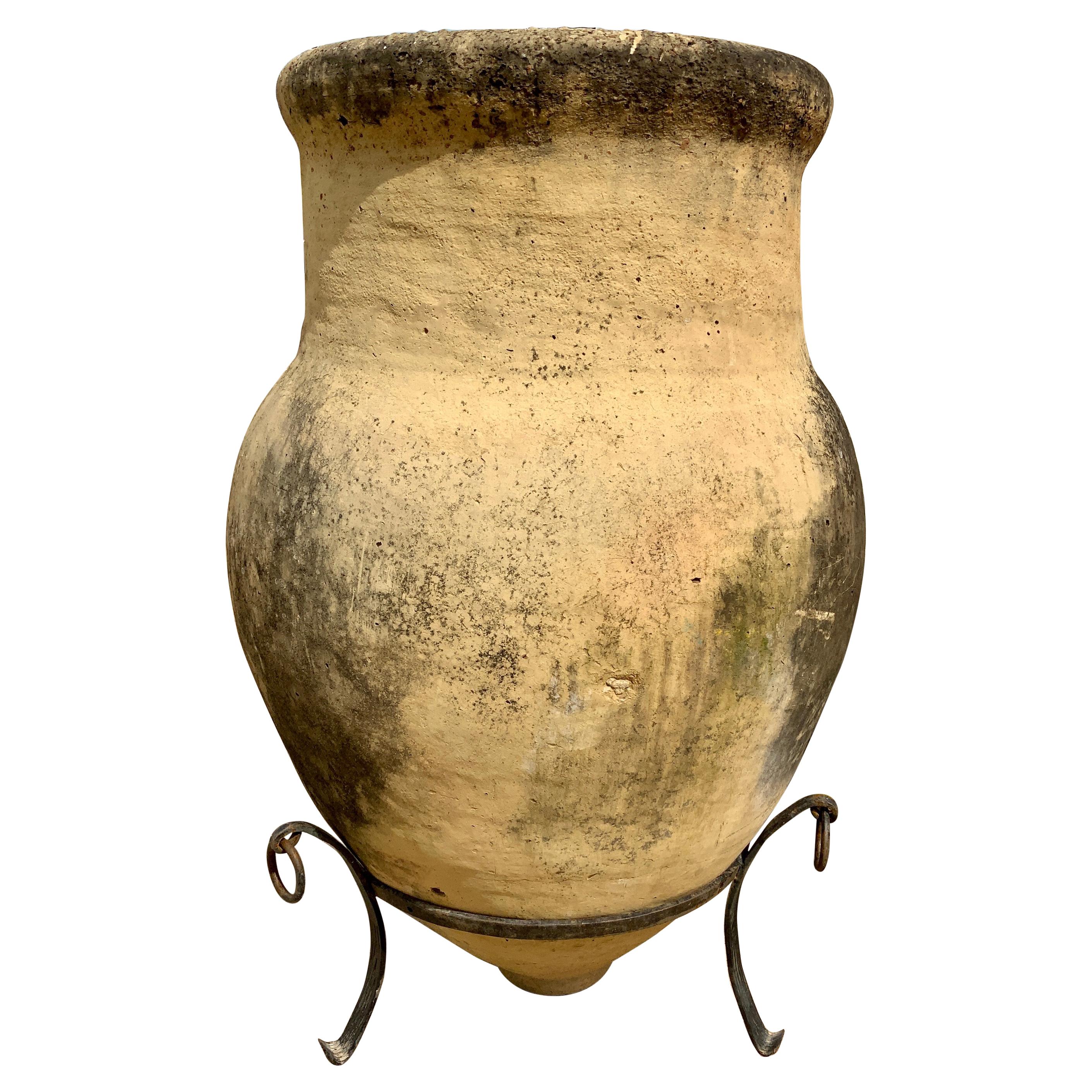 Early 19th Century Massive Terracotta Jar from Spain  For Sale