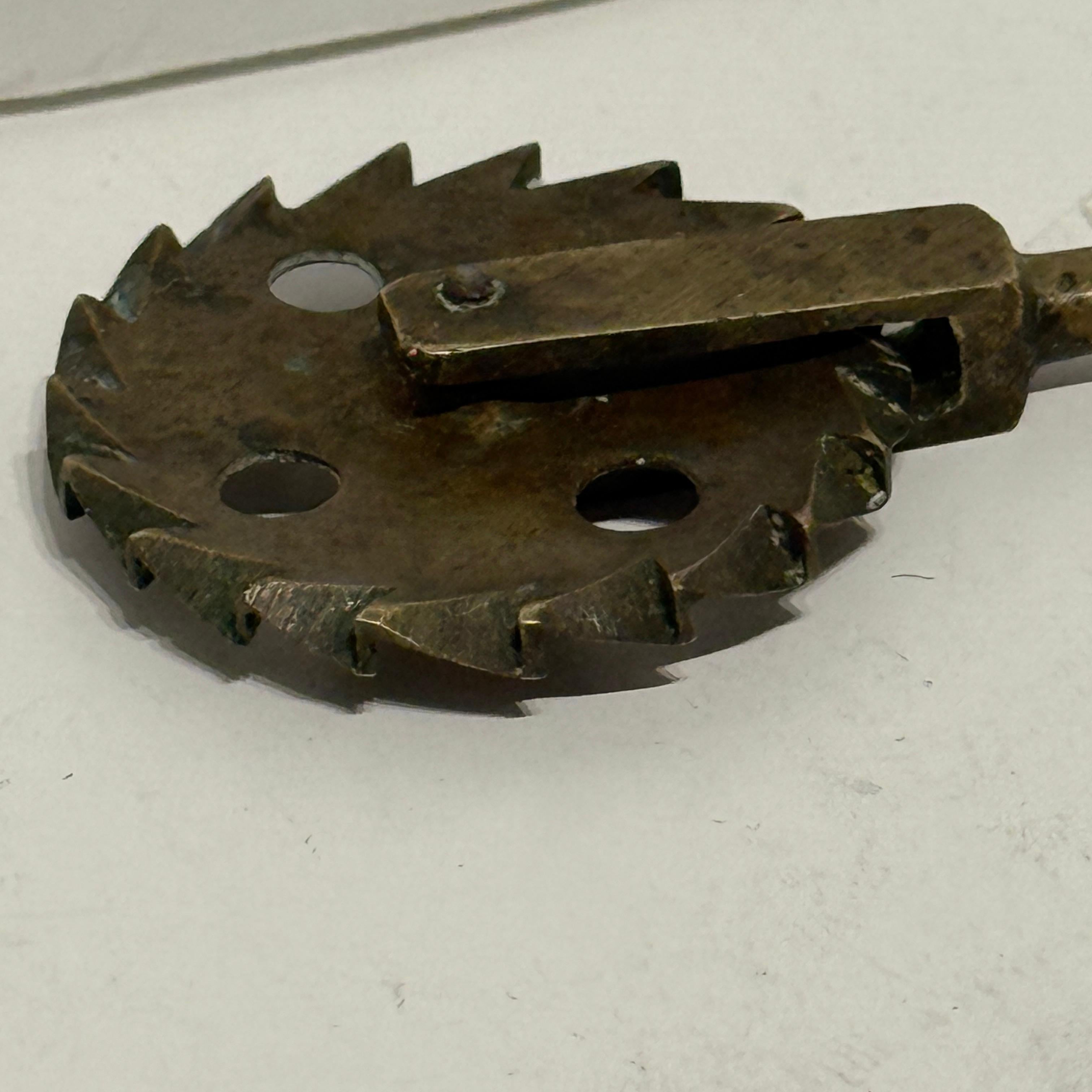 Early 19th Century Metal Cookie Cutter, Denmark In Good Condition For Sale In Haddonfield, NJ