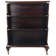 Early 19th Century, Military Brass Bound Waterfall Bookcase