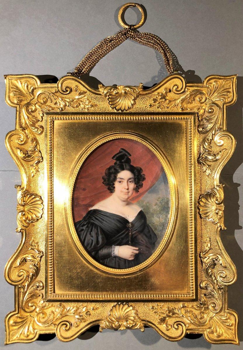 French Early 19th Century Miniature Painting For Sale