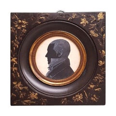 Early 19th Century Miniature Silhouette of a Gentleman