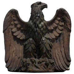 Early 19th Century Monumental Pottery Eagle Sculpture