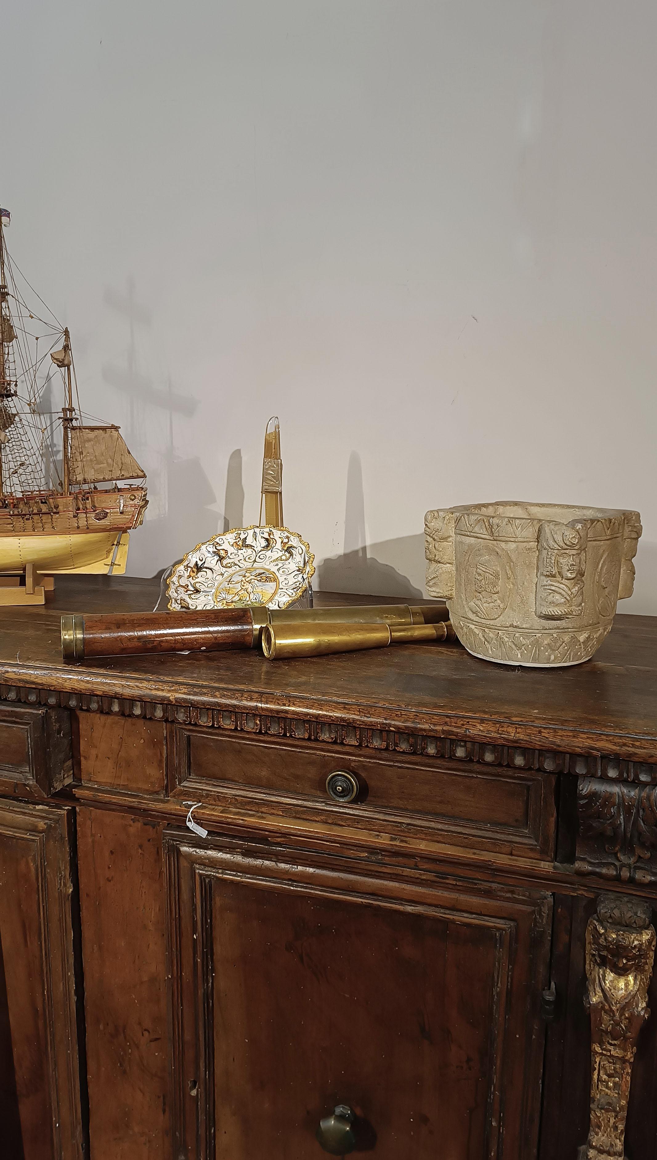 EARLY 19th CENTURY MORTAR WITH FIGURED ENGRAVINGS 4