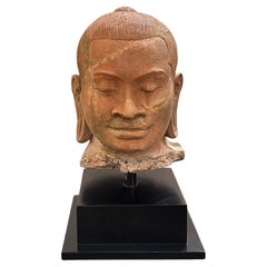 Early 19th Century Mounted Terracotta Bodhisattva