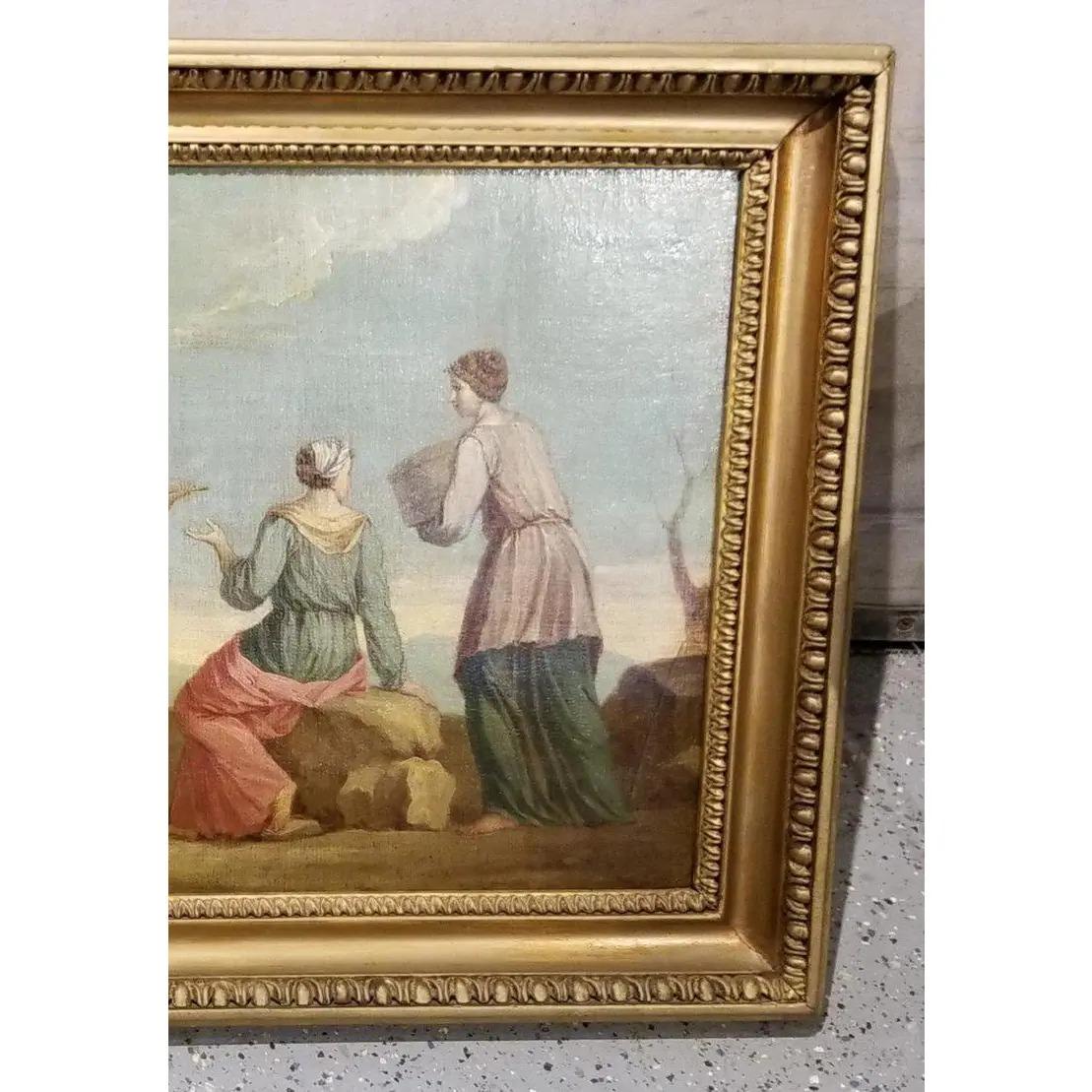 Early 19th Century Musical Nymphs Painting For Sale 1